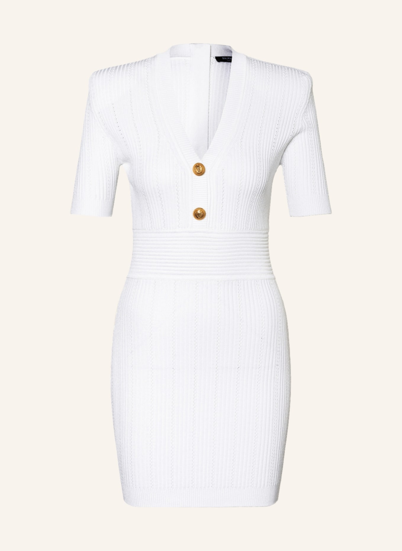 BALMAIN Knit dress, Color: WHITE (Image 1)