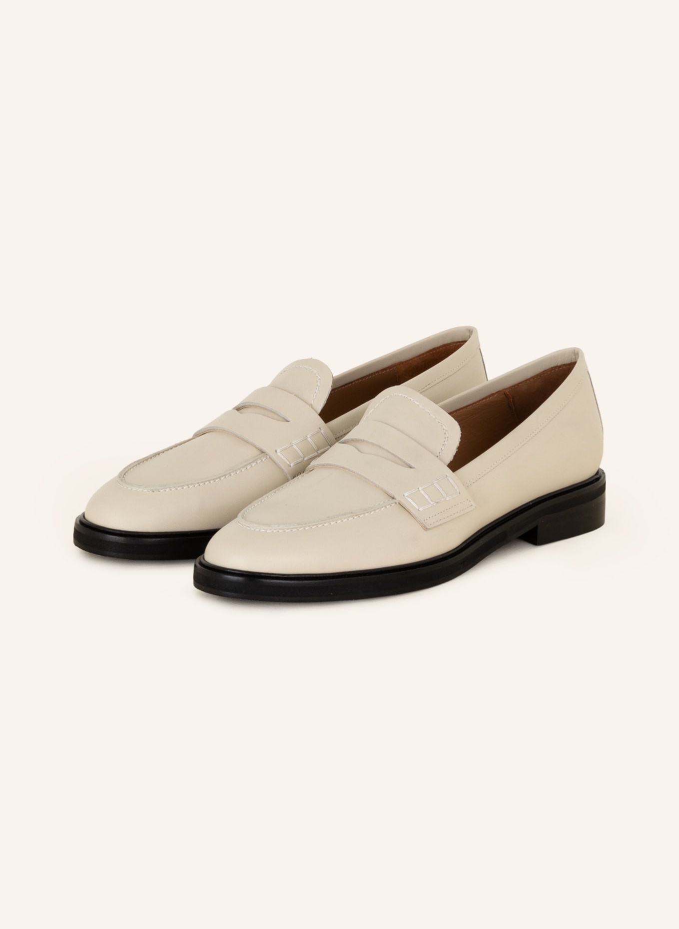 Flattered Penny loafers SARA, Color: CREAM (Image 1)