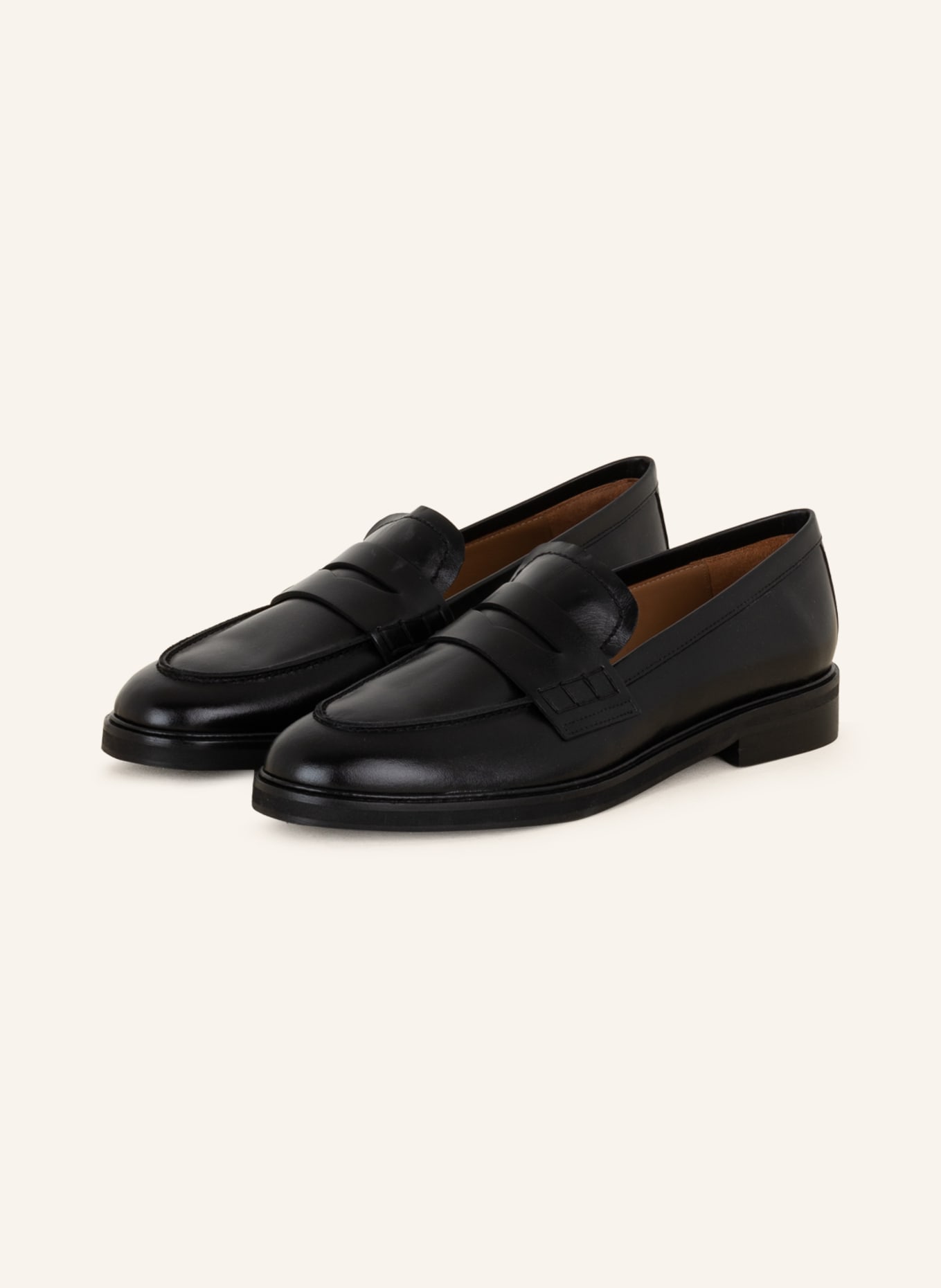 Flattered Penny loafers SARA, Color: BLACK (Image 1)