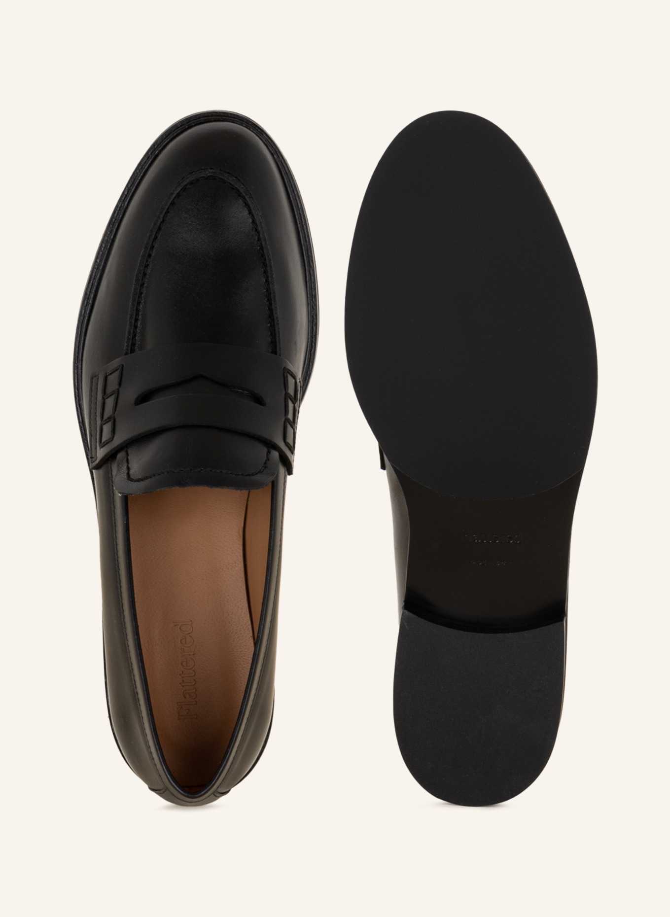 Flattered Penny loafers SARA, Color: BLACK (Image 5)