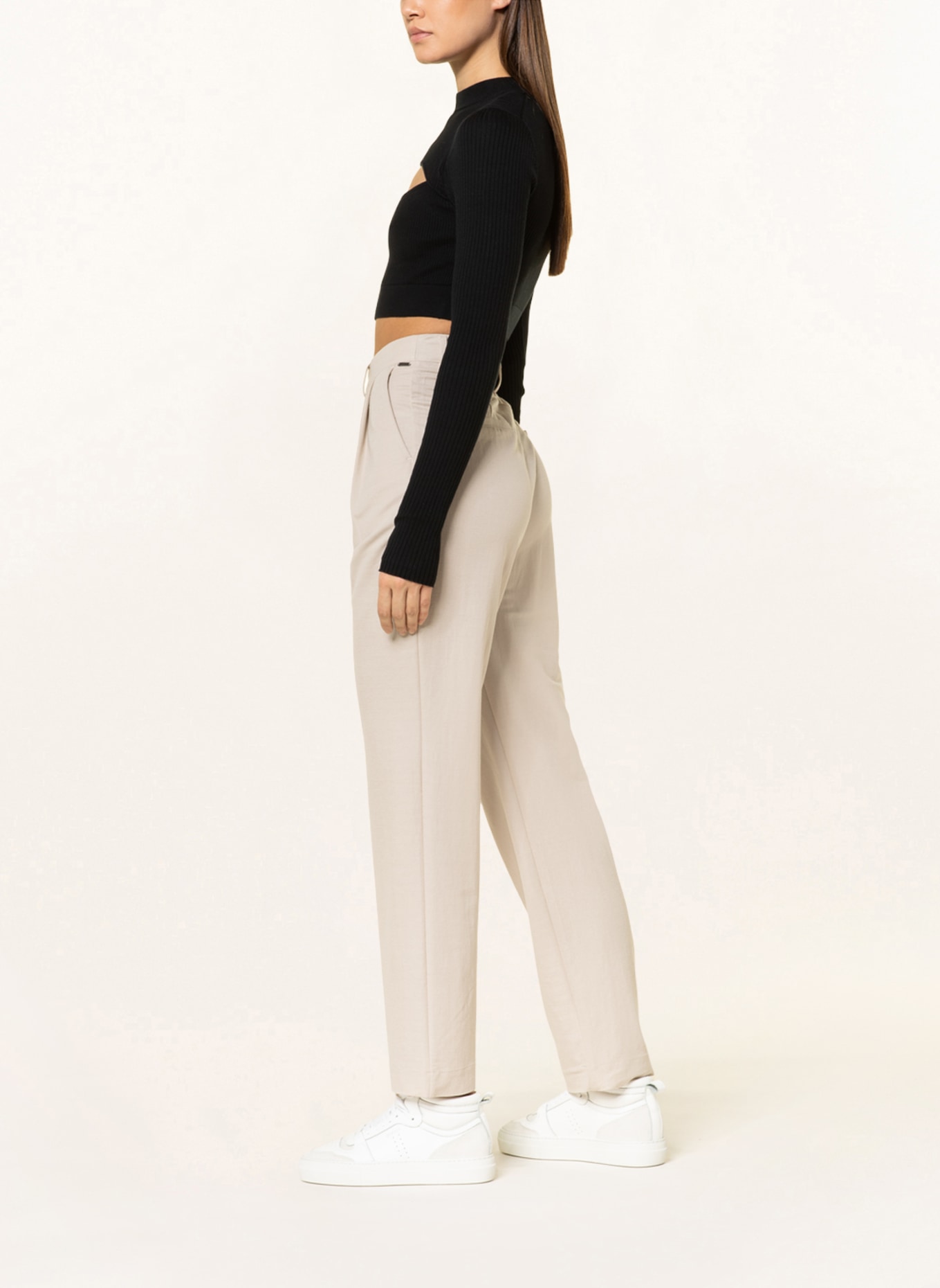 Pepe Jeans Trousers COLETTE, Color: LIGHT BROWN (Image 4)