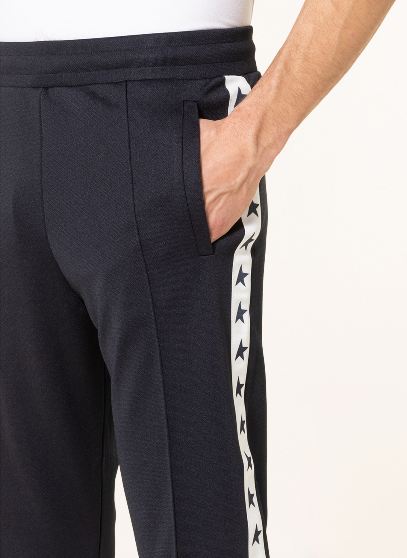 GOLDEN GOOSE Track pants with tuxedo stripes , Color: DARK BLUE (Image 5)