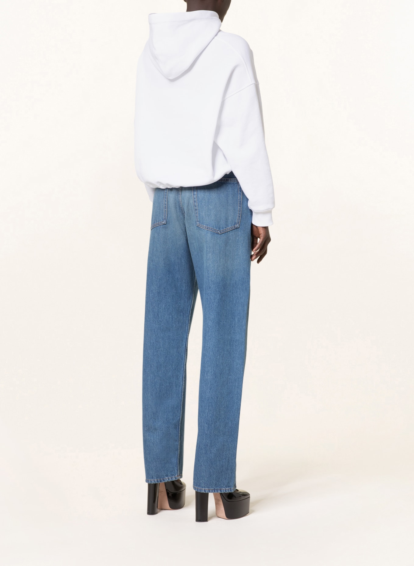 VALENTINO Straight jeans, Color: 558 MEDIUM BLUE DENIM (Image 3)
