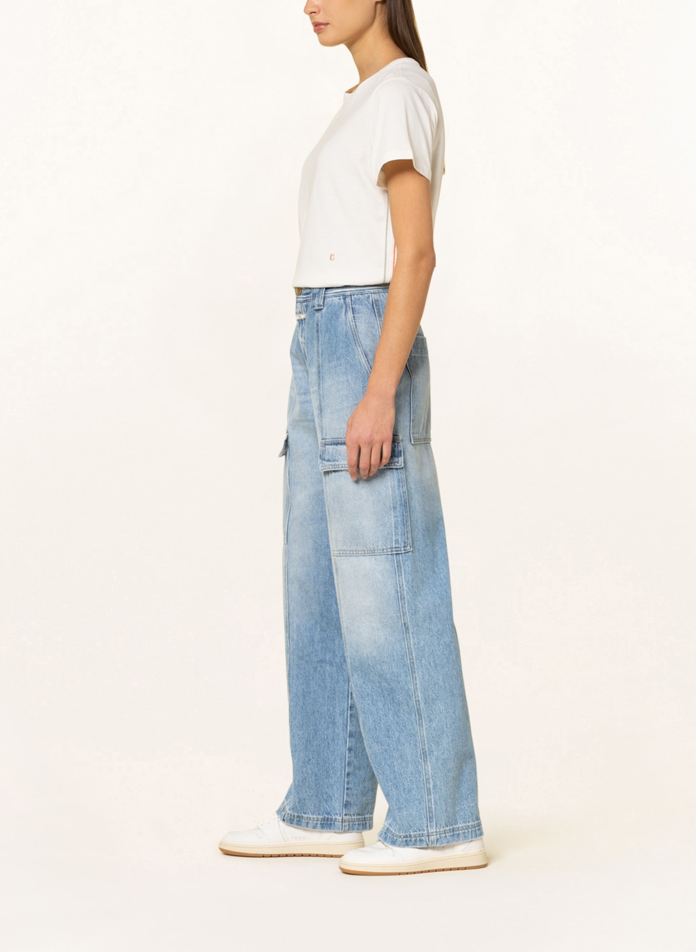 CLOSED Jeansy bojówki ROYE, Kolor: MBL MID BLUE (Obrazek 4)