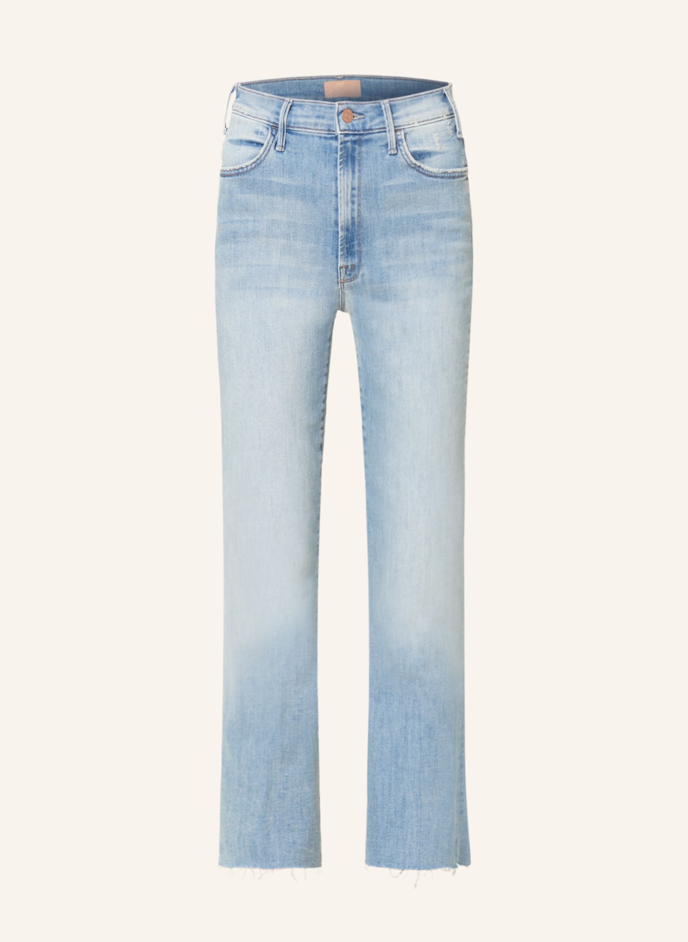 MOTHER Bootcut jeans THE HUSTLER ANKLE FRAY, Color: CRS hellblau denim (Image 1)