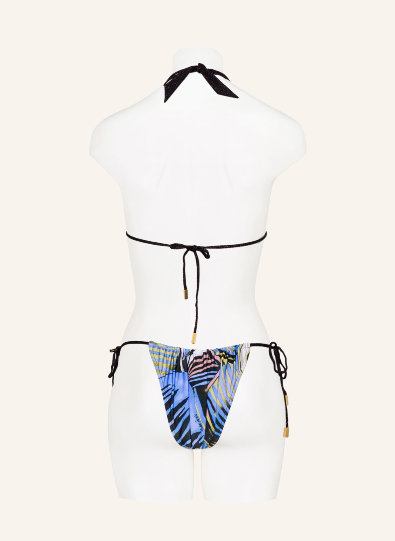ANDRES SARDA Góra od bikini trójkątnego MAHONY z ozdobnymi kamykami, Kolor: BLADORÓŻOWY (Obrazek 3)