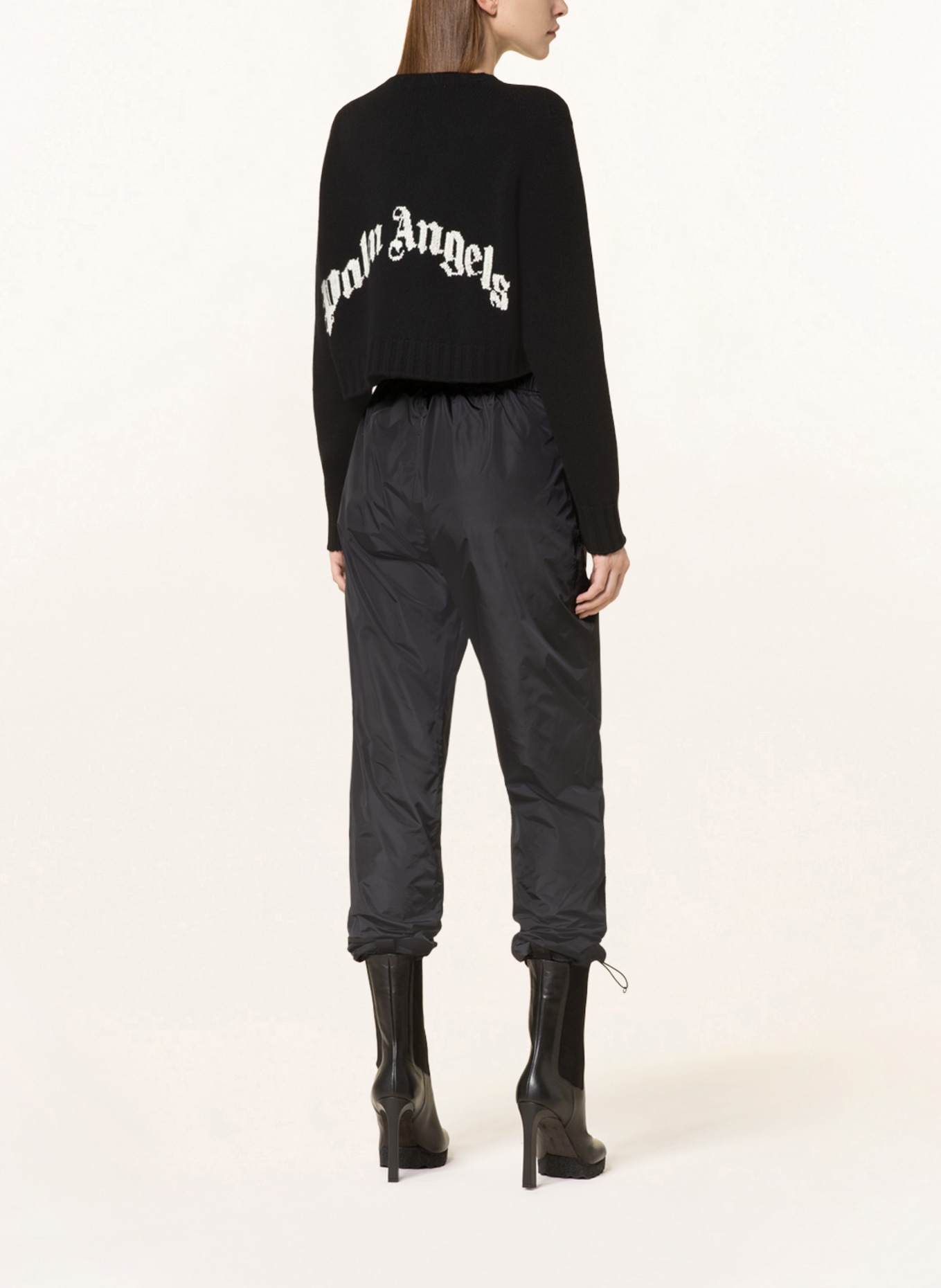 Palm Angels Cropped sweater, Color: BLACK (Image 2)