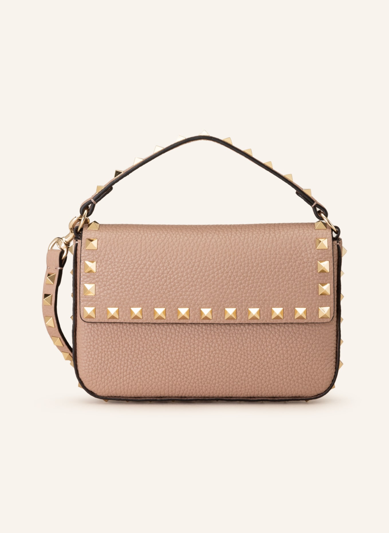 VALENTINO GARAVANI Handtasche ROCKSTUD MINI mit Nieten, Farbe: TAUPE (Bild 1)