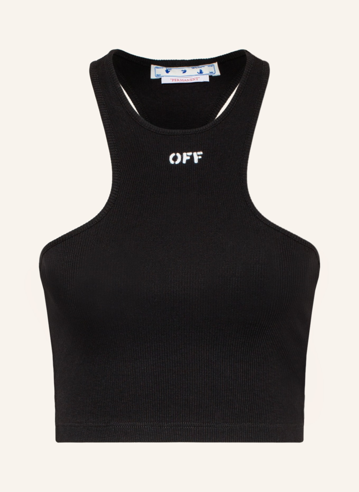 Off-White Cropped top, Color: BLACK (Image 1)