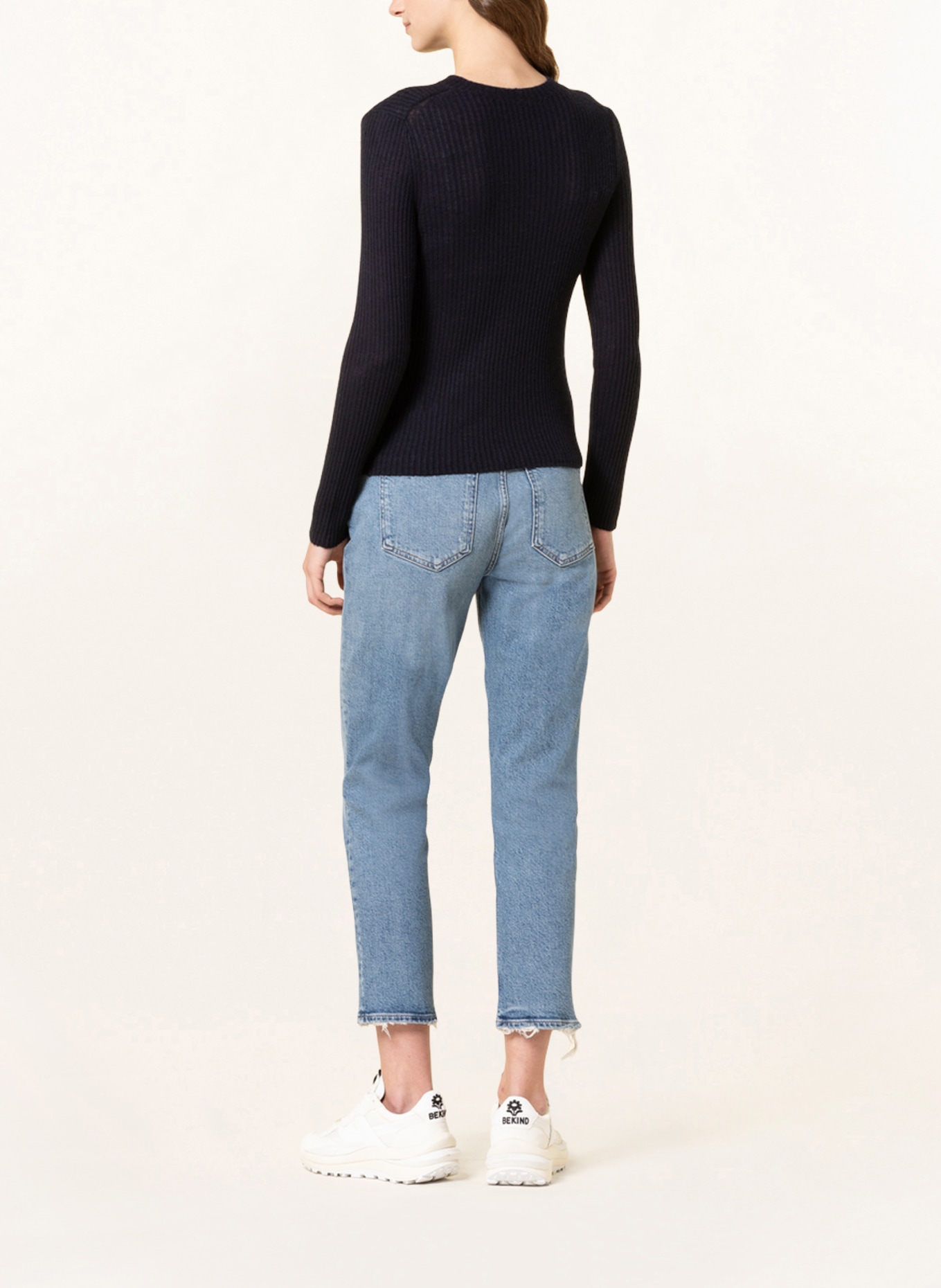VINCE Cashmere sweater with silk, Color: DARK BLUE (Image 3)