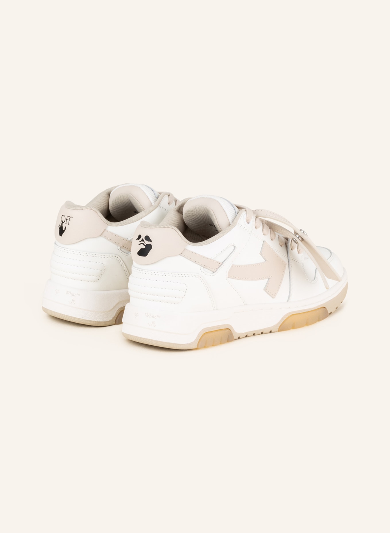 Off-White Sneakers OUT OF OFFICE , Color: WHITE/ BEIGE (Image 2)