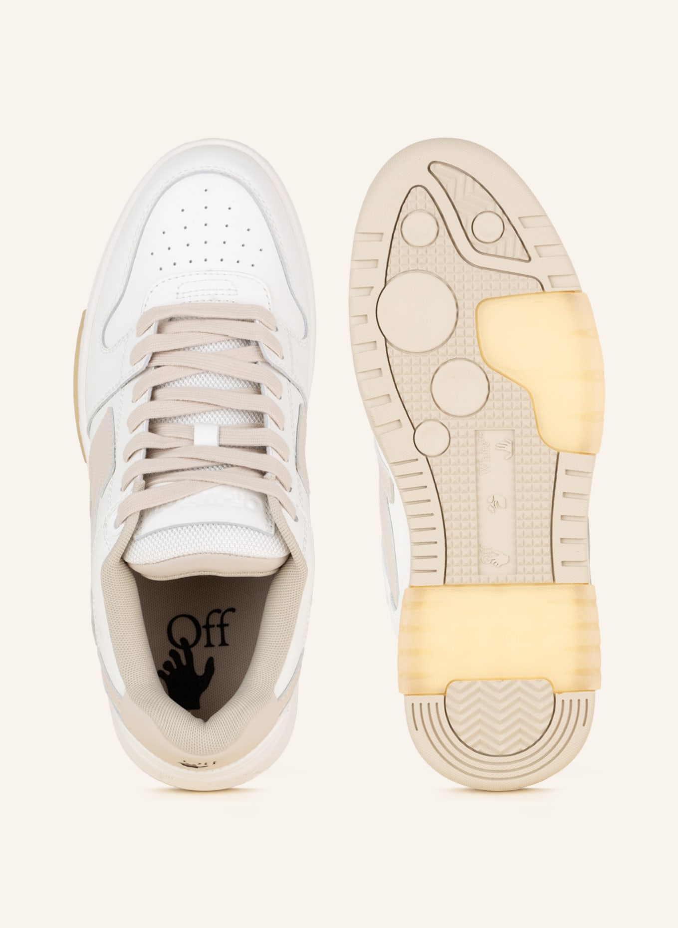 Off-White Sneaker OUT OF OFFICE , Farbe: WEISS/ BEIGE (Bild 5)