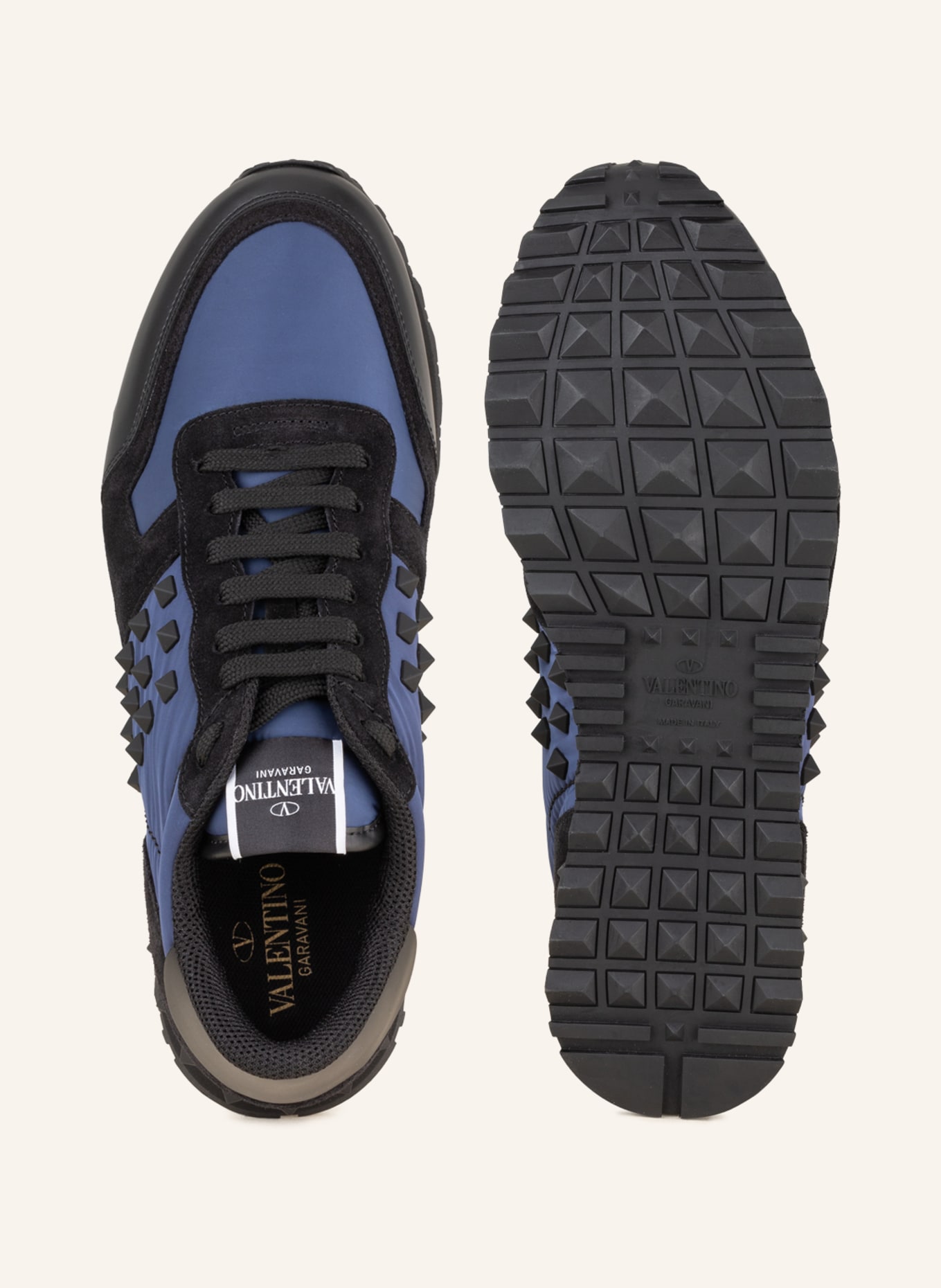 VALENTINO GARAVANI Sneakers ROCKSTUD, Color: BLACK/ BLUE (Image 5)