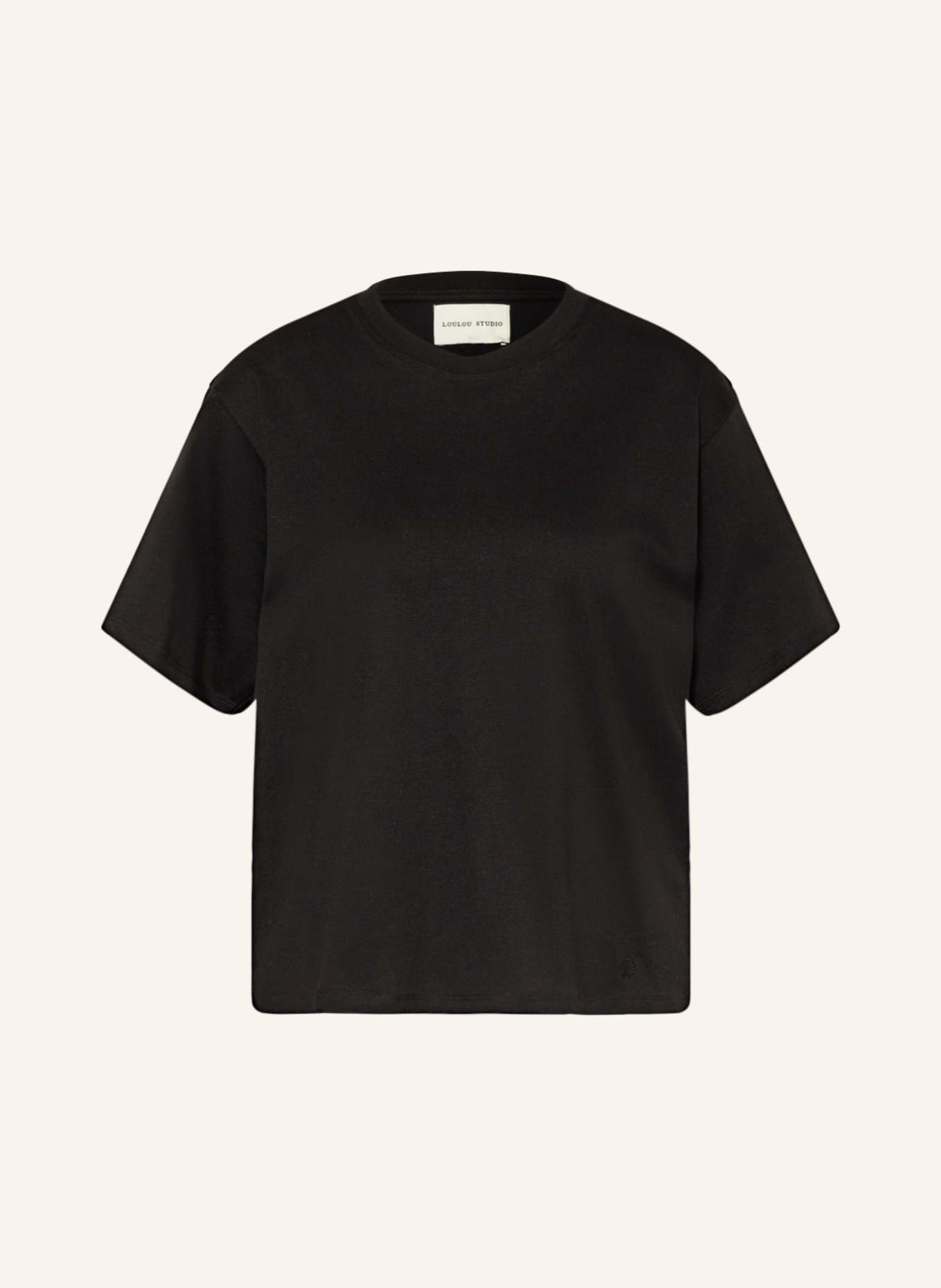 LOULOU STUDIO T-shirt TELANTO, Color: BLACK (Image 1)