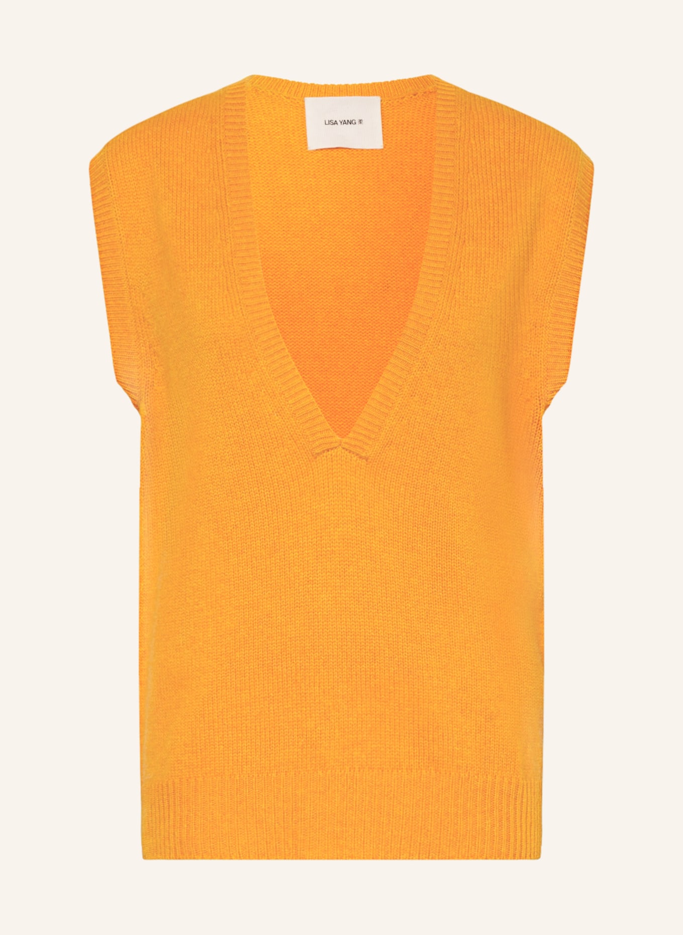LISA YANG Cashmere-Pullunder , Farbe: ORANGE (Bild 1)