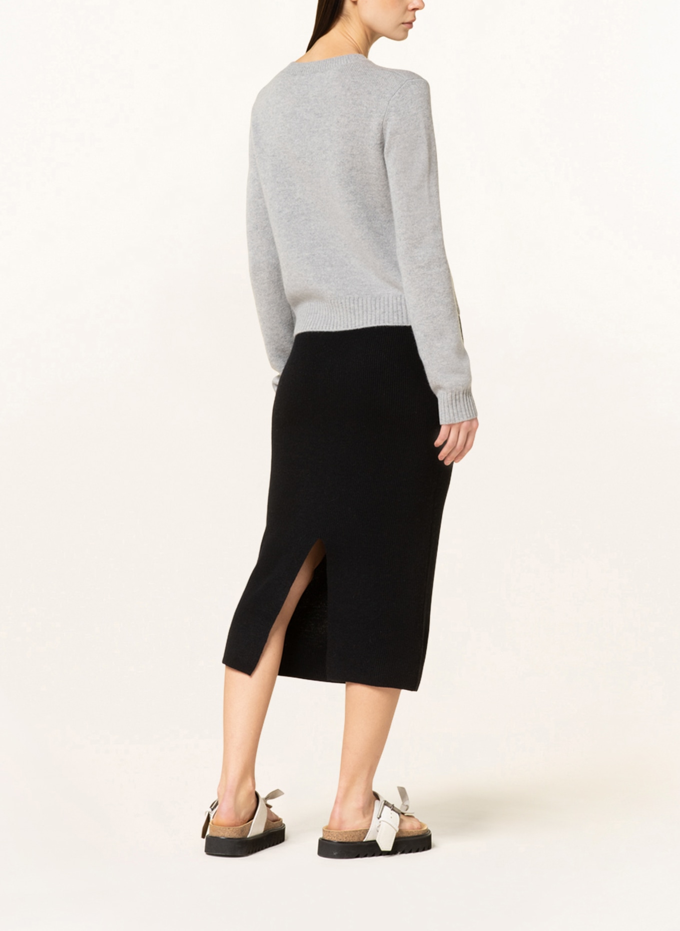 LISA YANG Cashmere sweater MABLE , Color: LIGHT GRAY (Image 3)