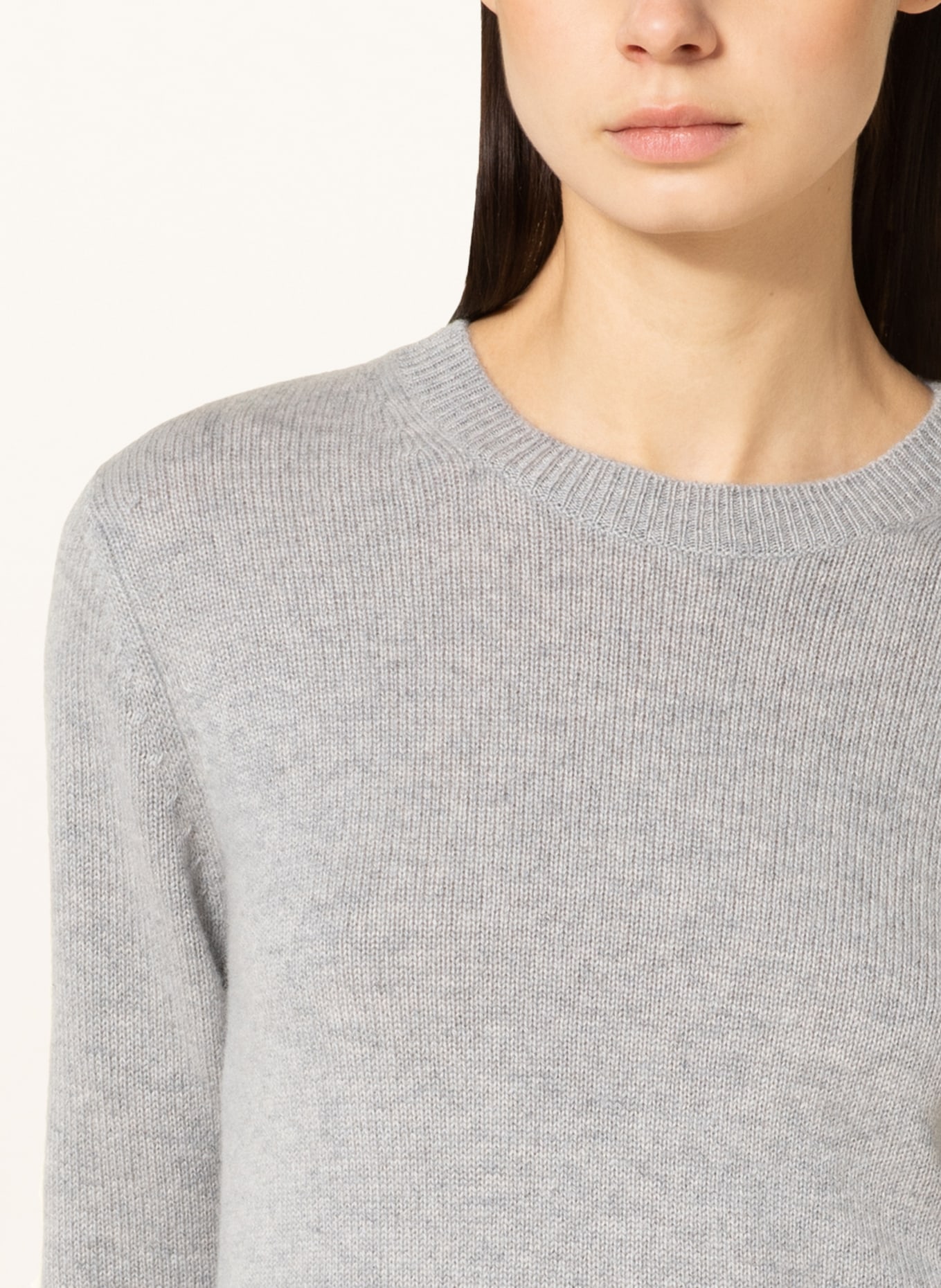 LISA YANG Cashmere sweater MABLE , Color: LIGHT GRAY (Image 4)