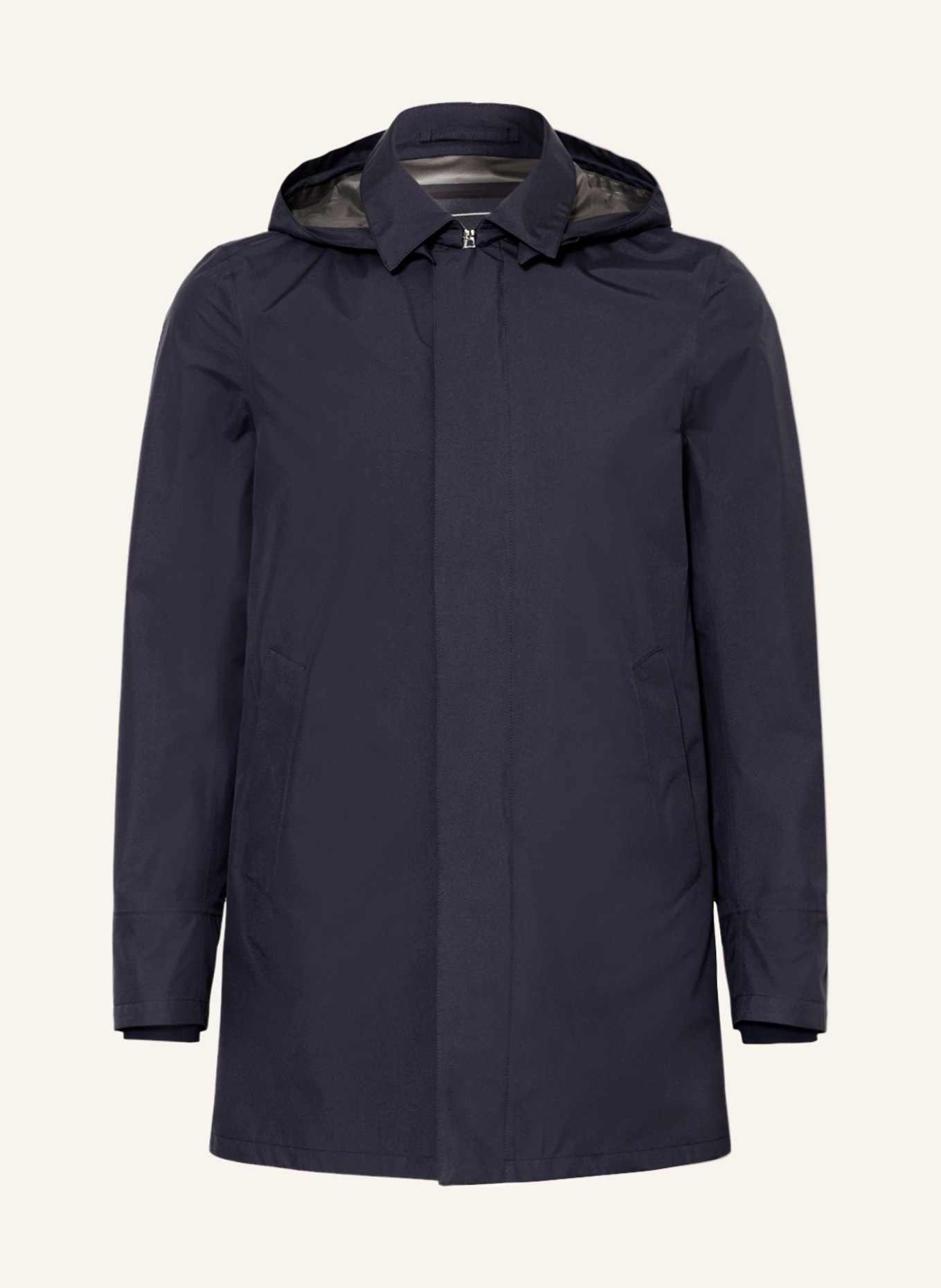 HERNO LAMINAR Rain jacket with detachable hood , Color: DARK BLUE (Image 1)