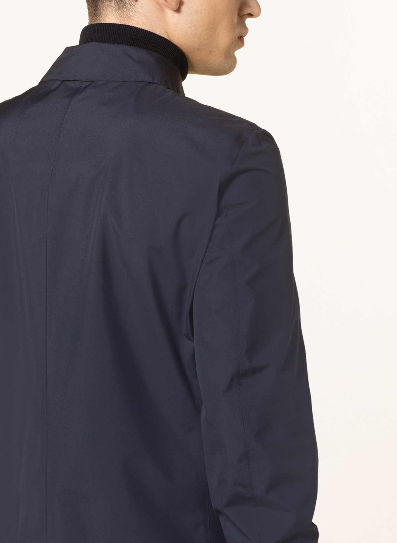 HERNO LAMINAR Rain jacket with detachable hood , Color: DARK BLUE (Image 6)