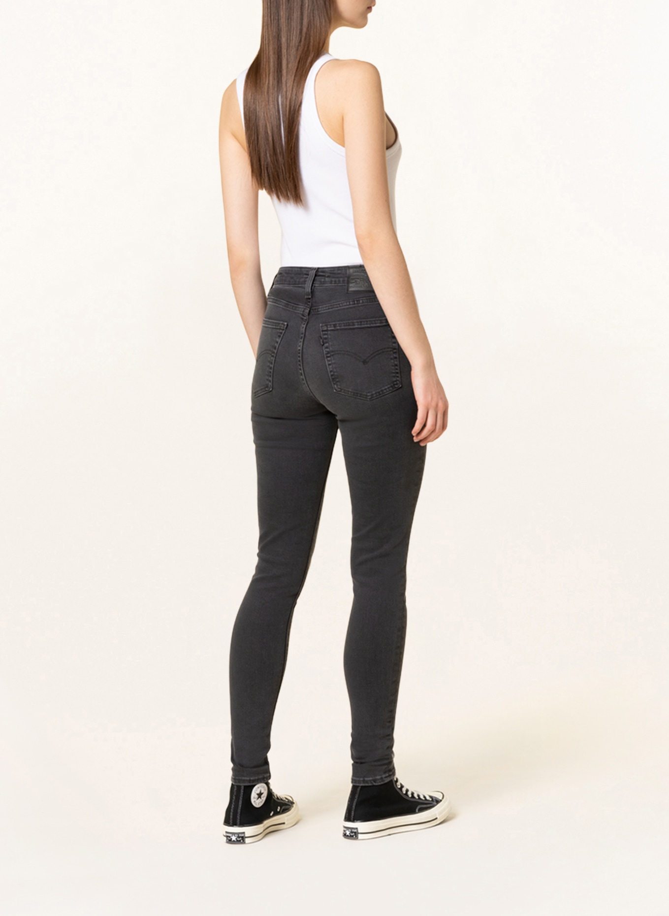 Levi's® Skinny Jeans 721, Farbe: 98 Blacks (Bild 3)