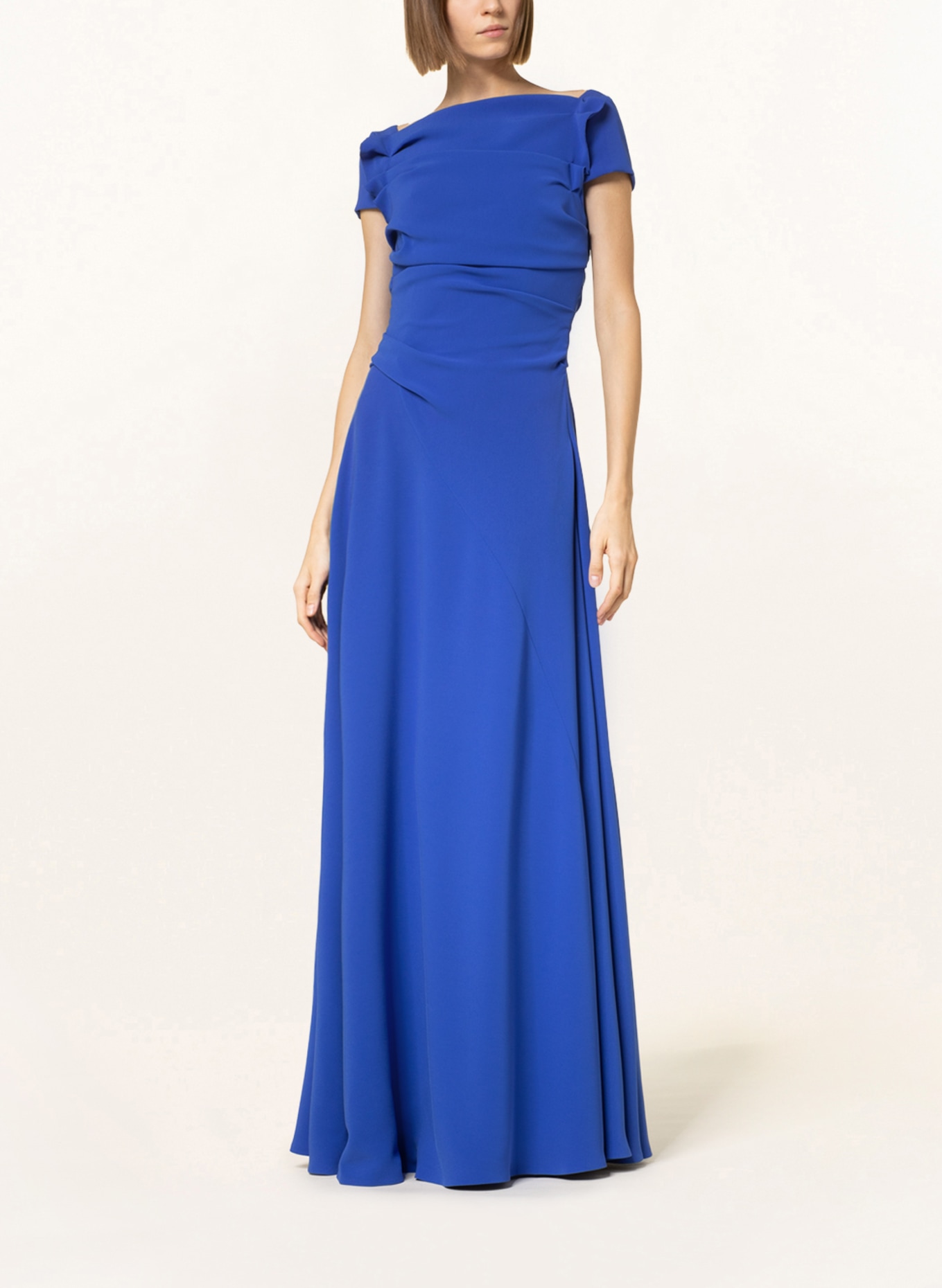 TALBOT RUNHOF Evening dress with ruffles, Color: DARK BLUE (Image 2)
