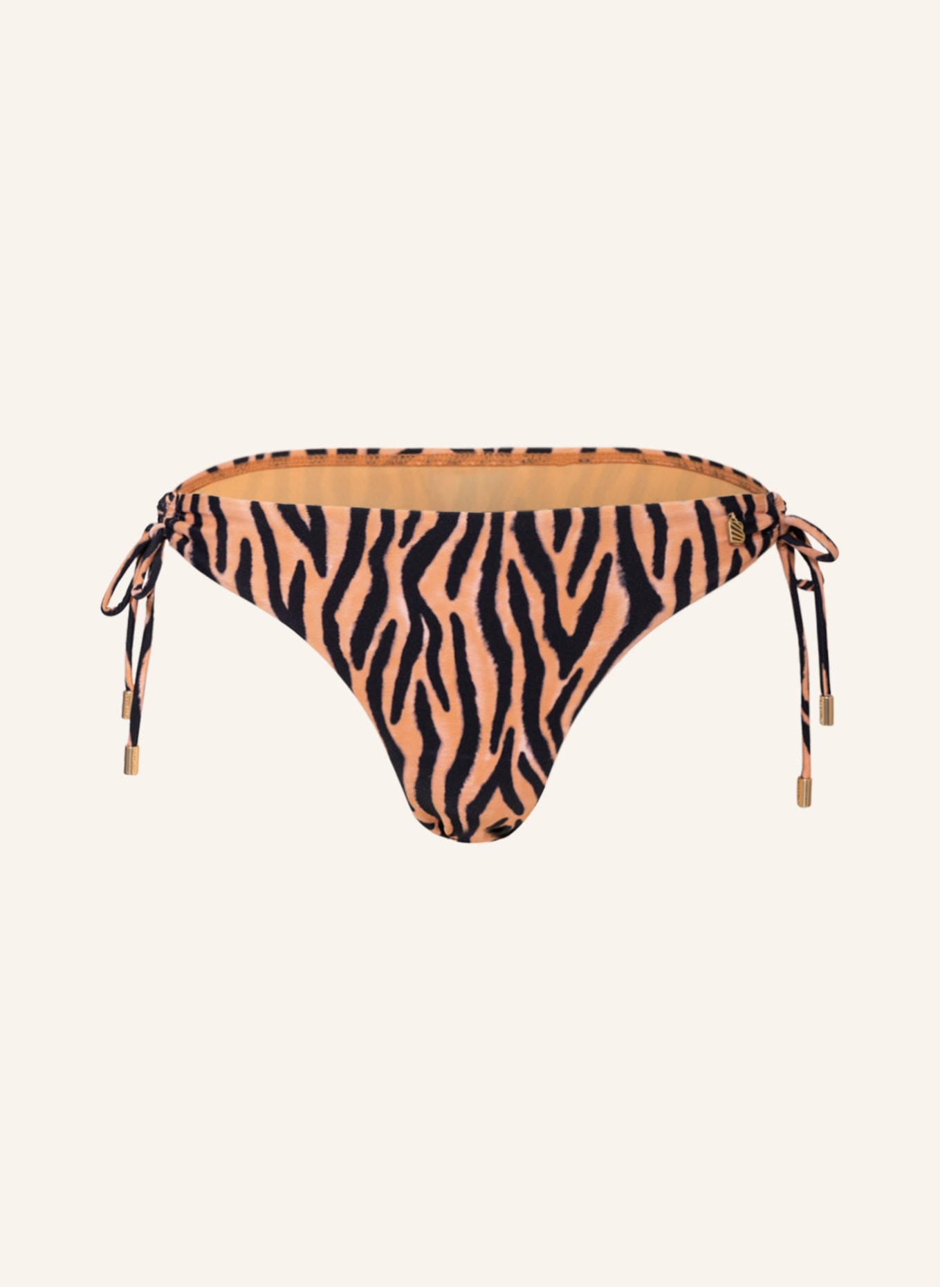 BEACHLIFE Basic-Bikini-Hose SOFT ZEBRA, Farbe: ORANGE/ SCHWARZ (Bild 1)
