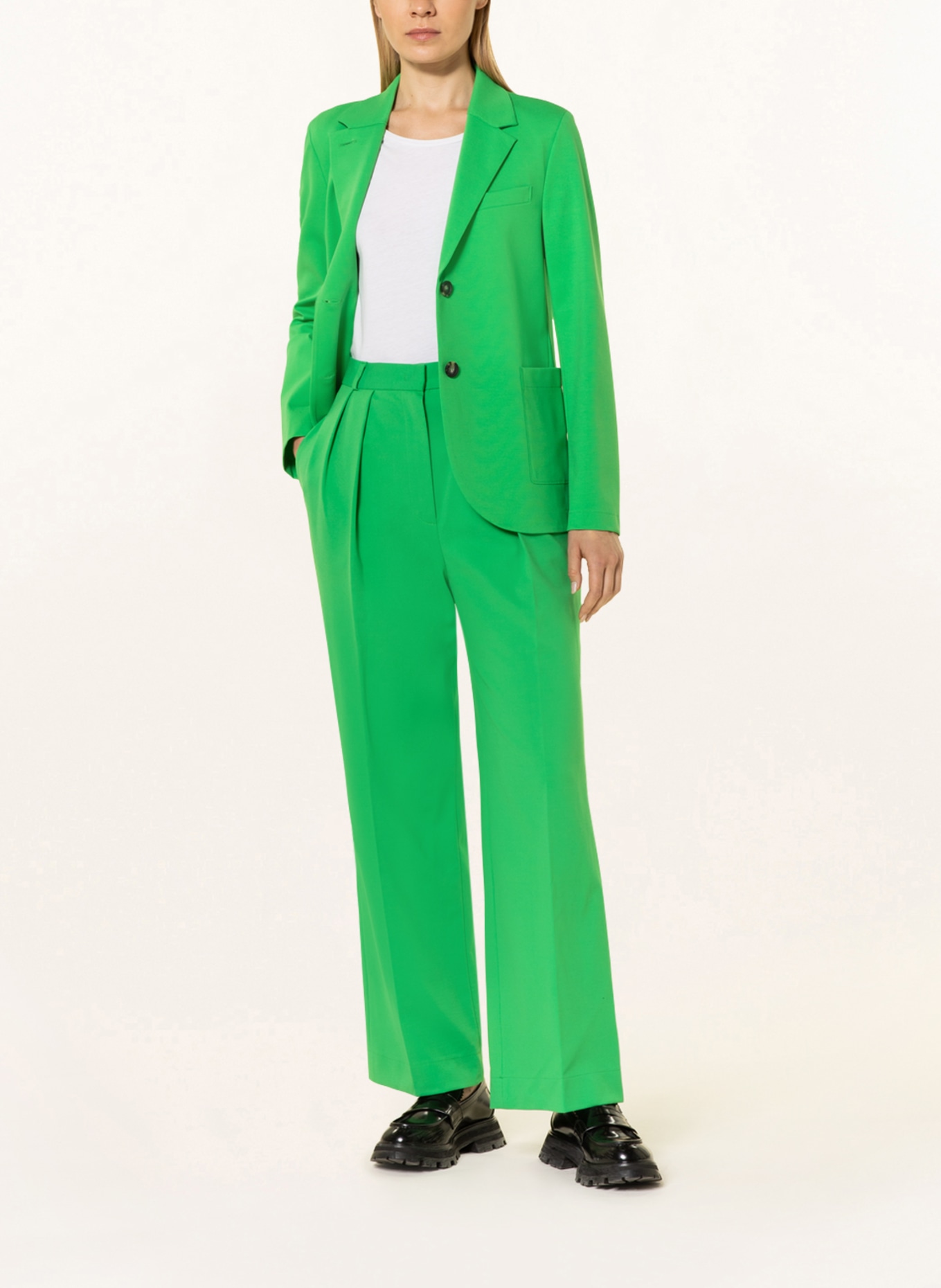 HARRIS WHARF LONDON Wide leg trousers, Color: GREEN (Image 2)