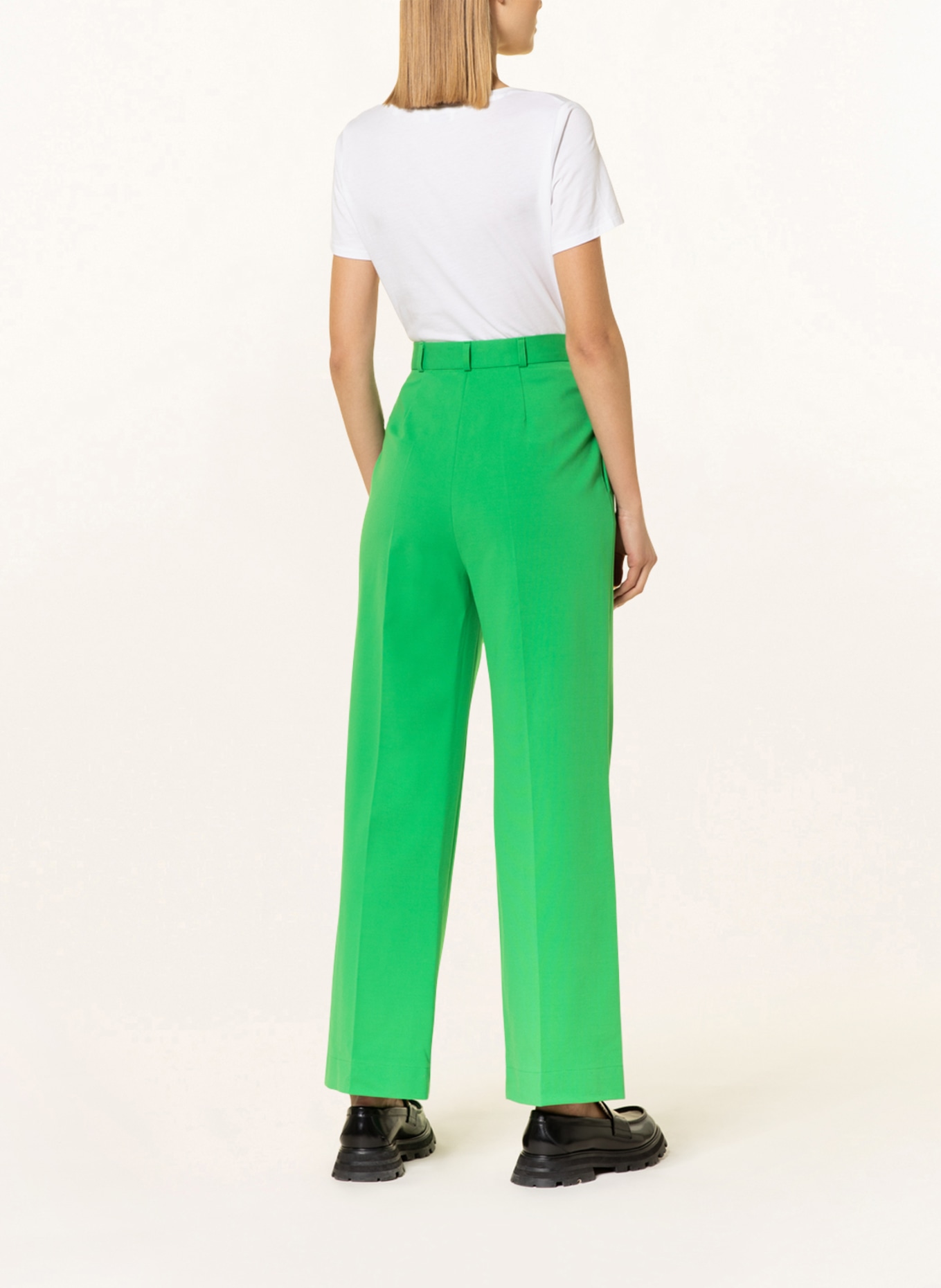 HARRIS WHARF LONDON Wide leg trousers, Color: GREEN (Image 3)