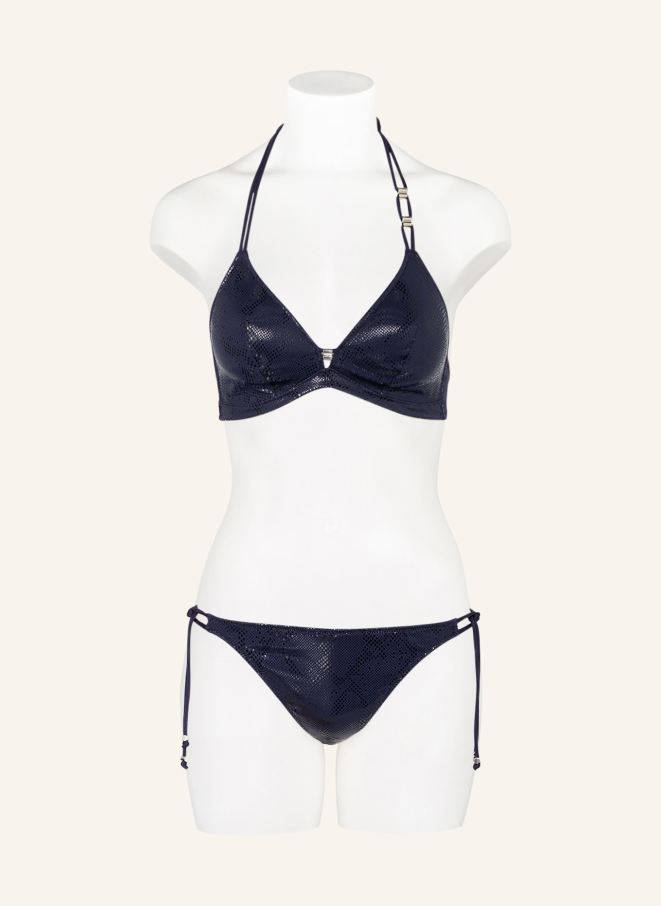 MARIE JO Triangle bikini bottoms SAN DOMINO , Color: DARK BLUE (Image 2)