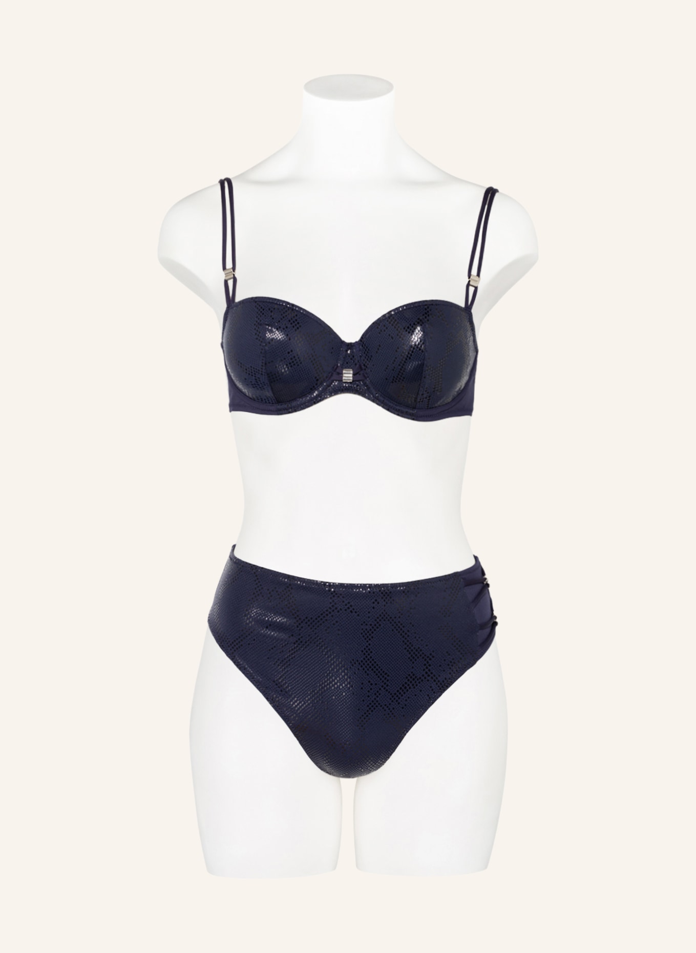 MARIE JO Balconette bikini top SAN DOMINO , Color: DARK BLUE (Image 2)