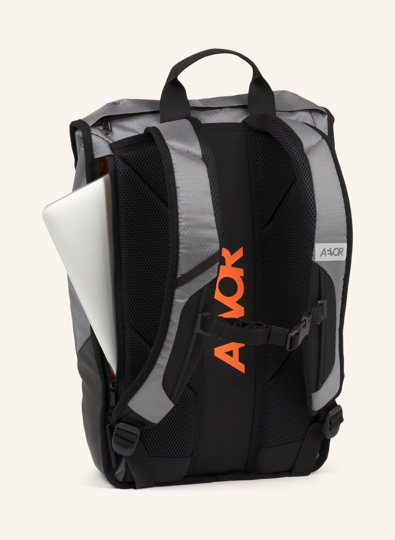 AEVOR Plecak DAYPACK PROOF 18 l z przegrodą na laptopa, Kolor: SZARY/ CZARNY (Obrazek 2)