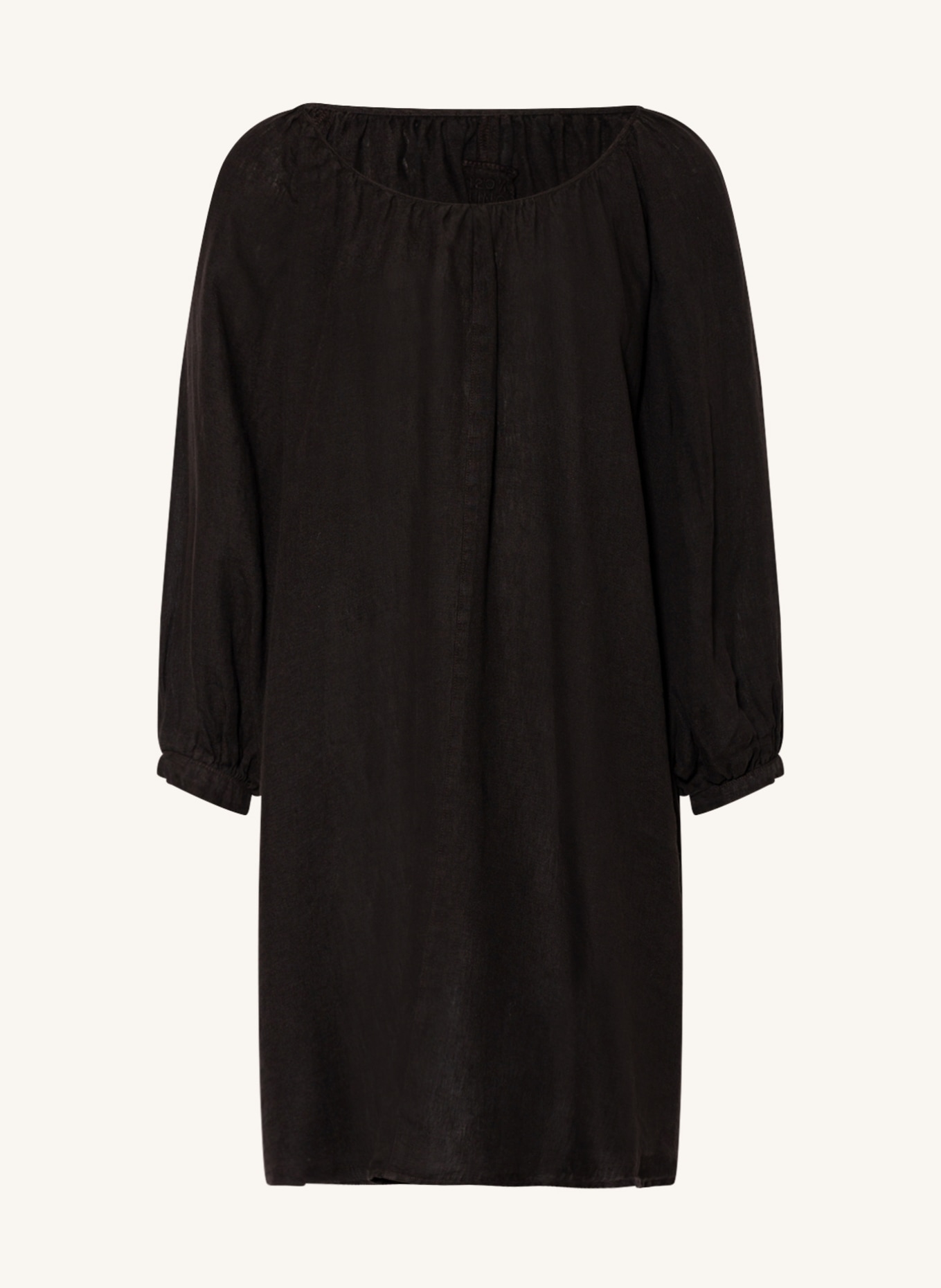 120%lino Linen dress , Color: BLACK (Image 1)