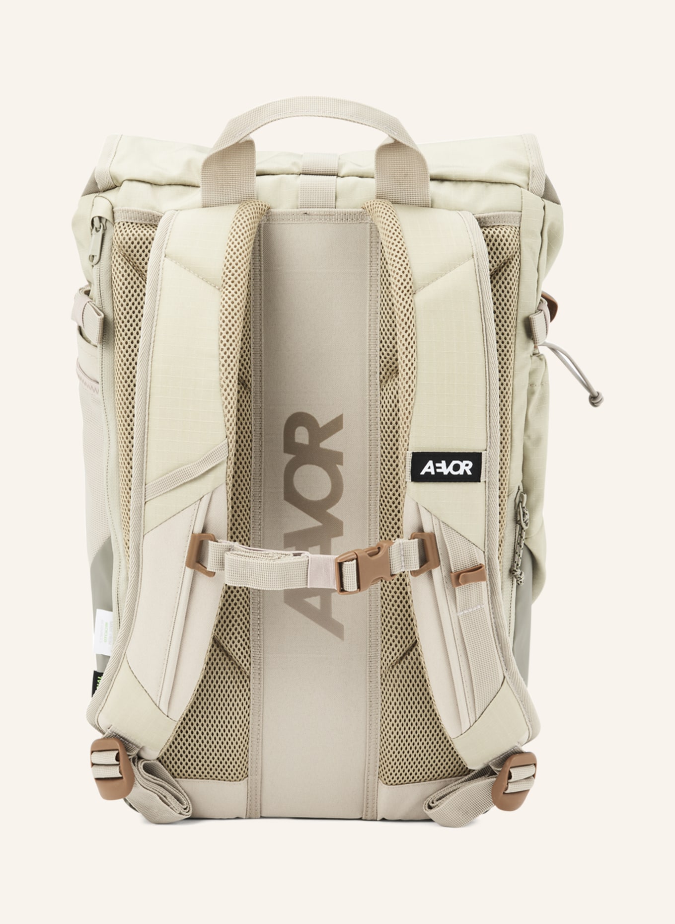 AEVOR Backpack ROLL PACK 20 l with laptop compartment, Color: KHAKI (Image 2)