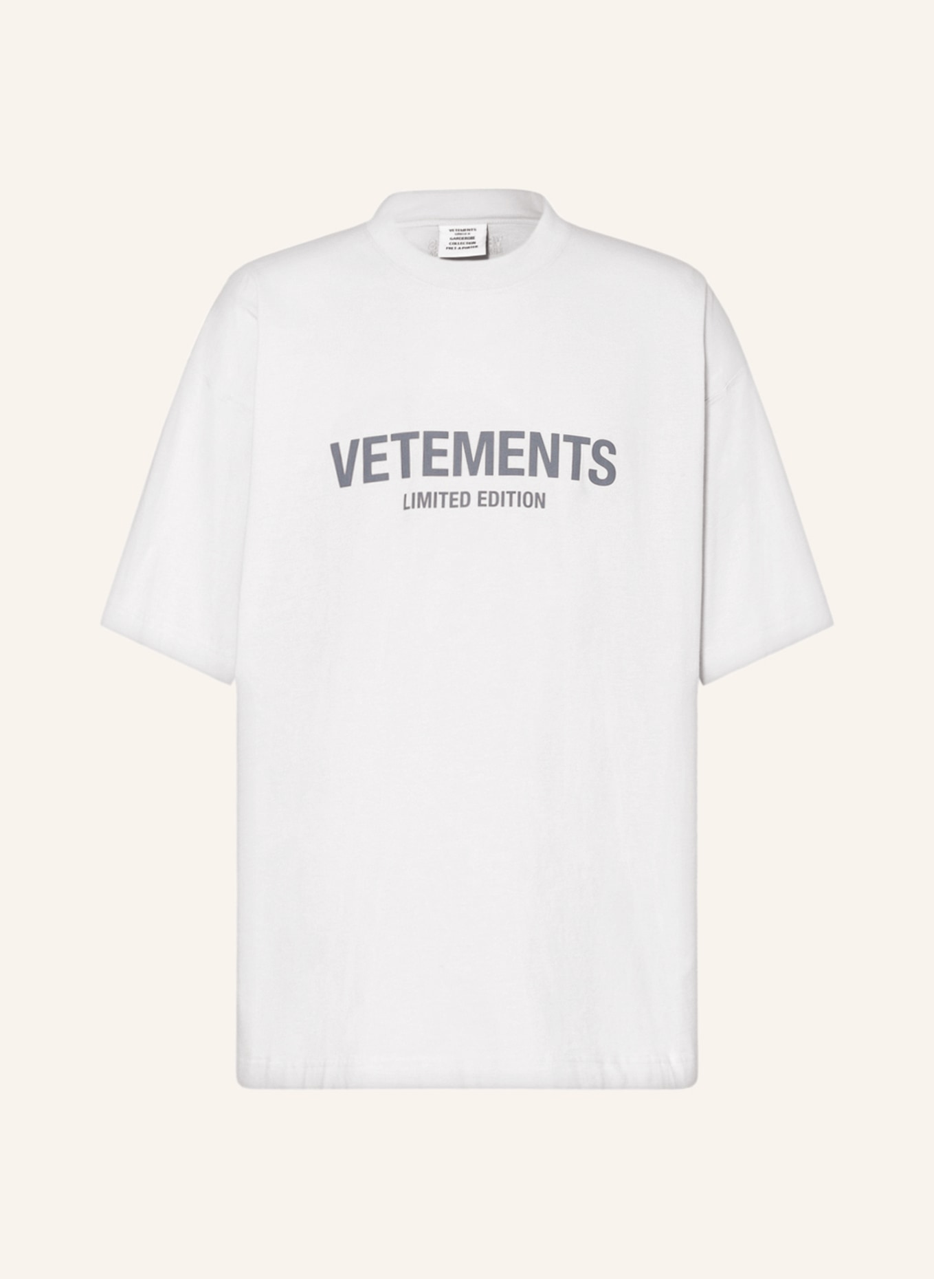 VETEMENTS T-shirt, Kolor: JASNOCZARY (Obrazek 1)