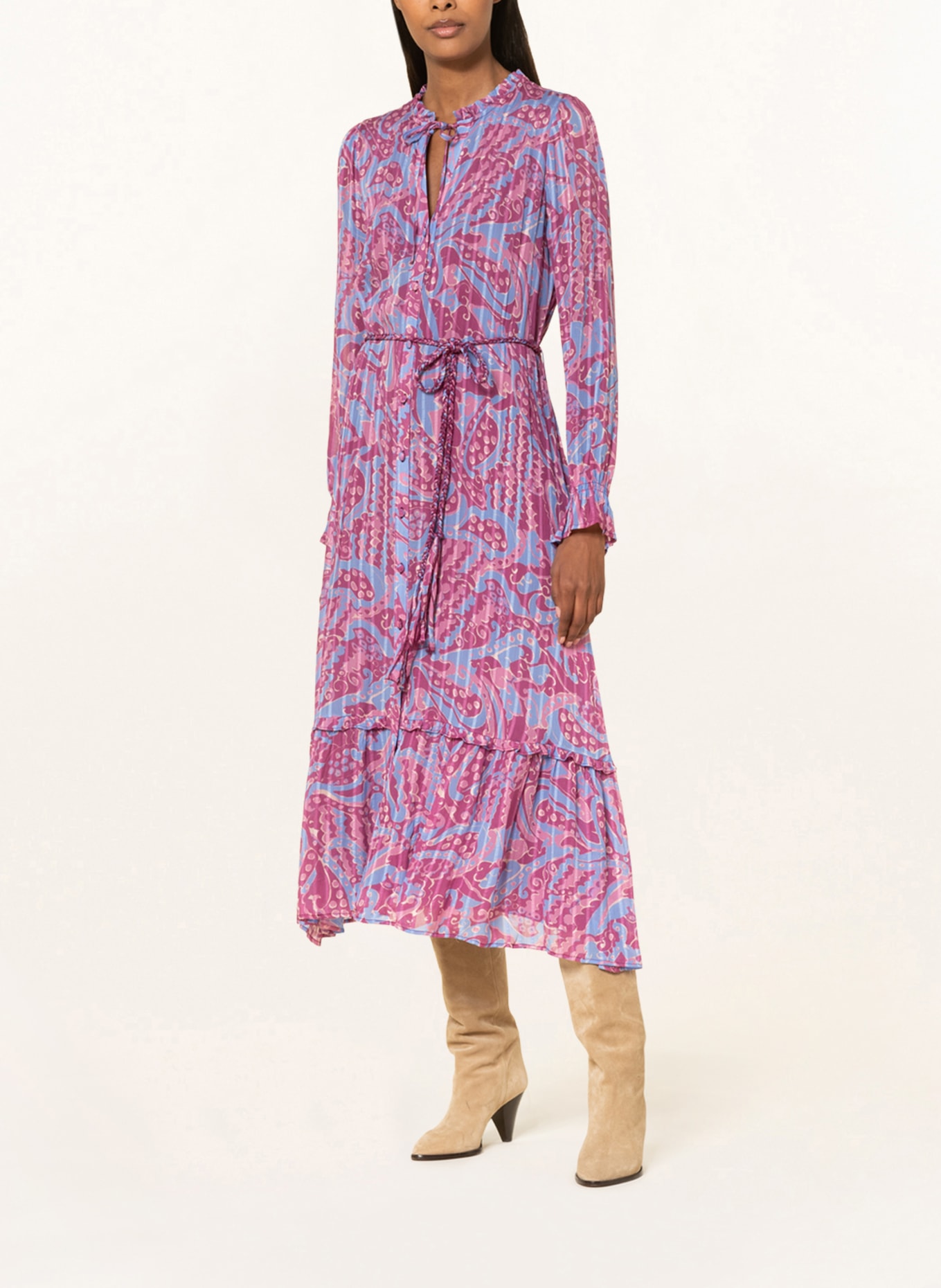 FABIENNE CHAPOT Dress MARILENE, Color: FUCHSIA/ LIGHT BLUE/ ROSE (Image 2)