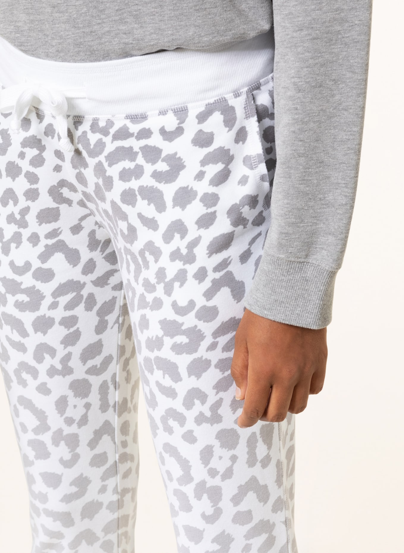 Juvia Sweatpants, Color: WHITE/ GRAY/ LIGHT GRAY (Image 5)