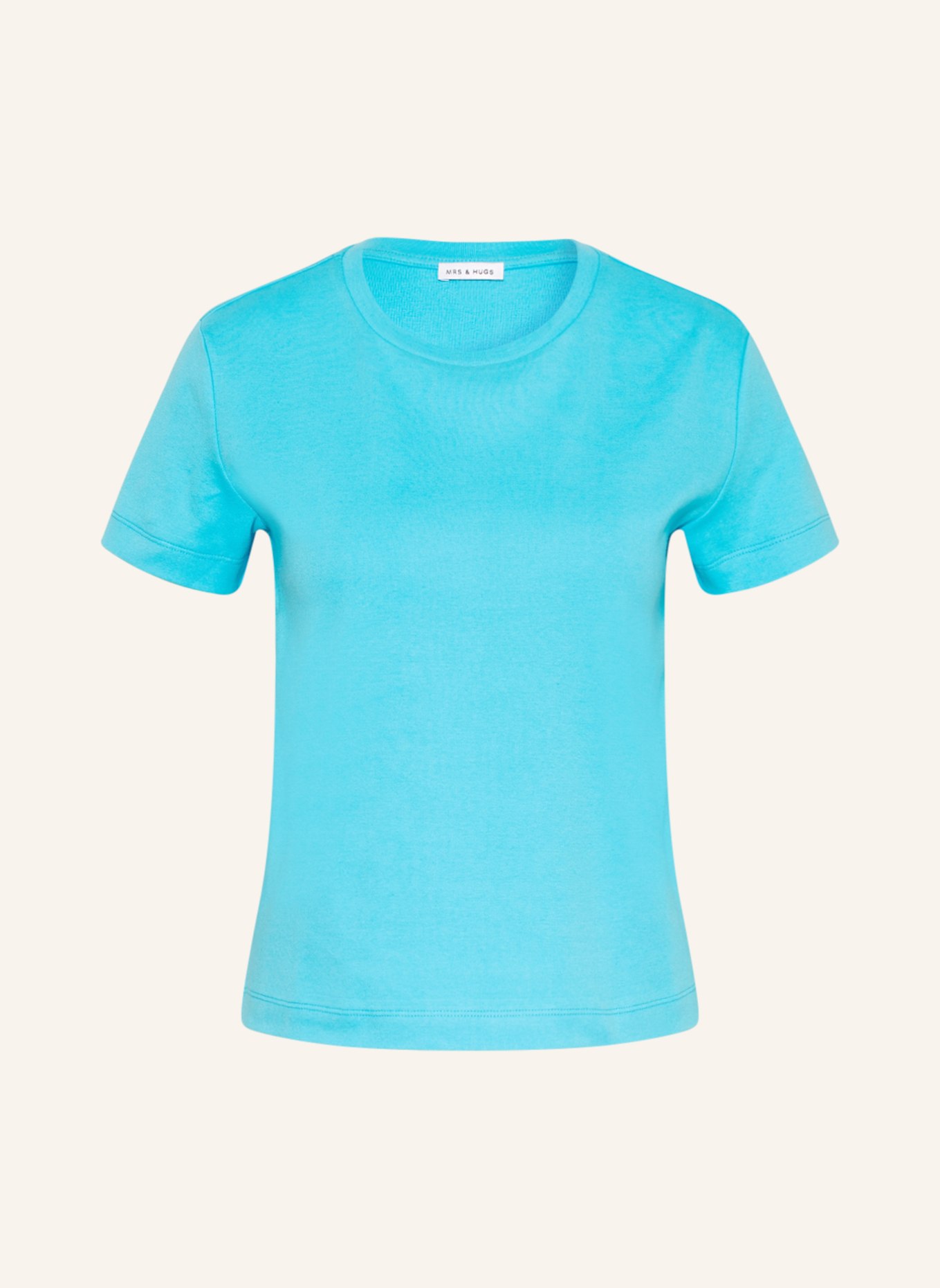 MRS & HUGS T-shirt, Color: TURQUOISE (Image 1)
