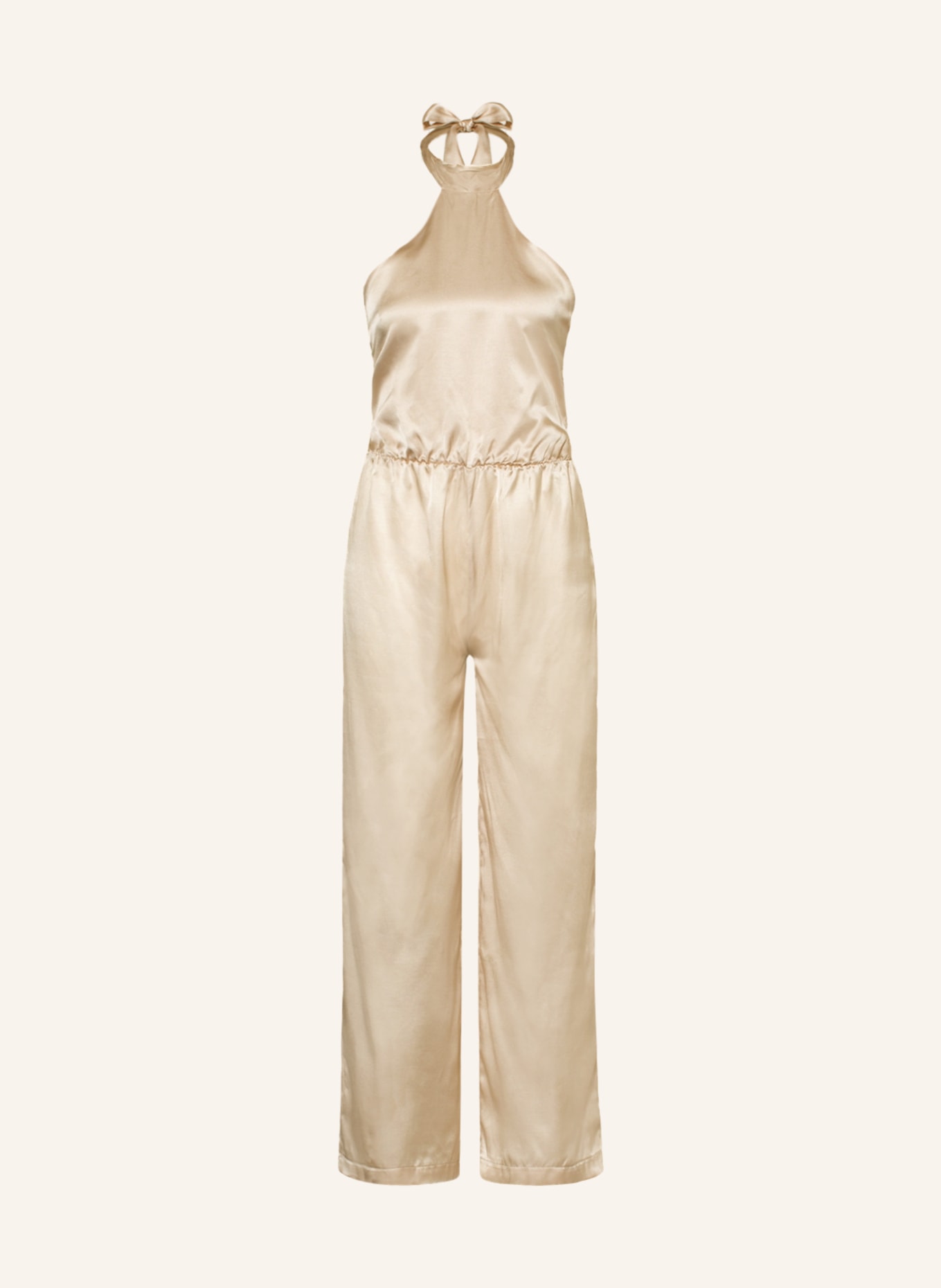 MIRYAM Jumpsuit with silk, Color: BEIGE (Image 1)