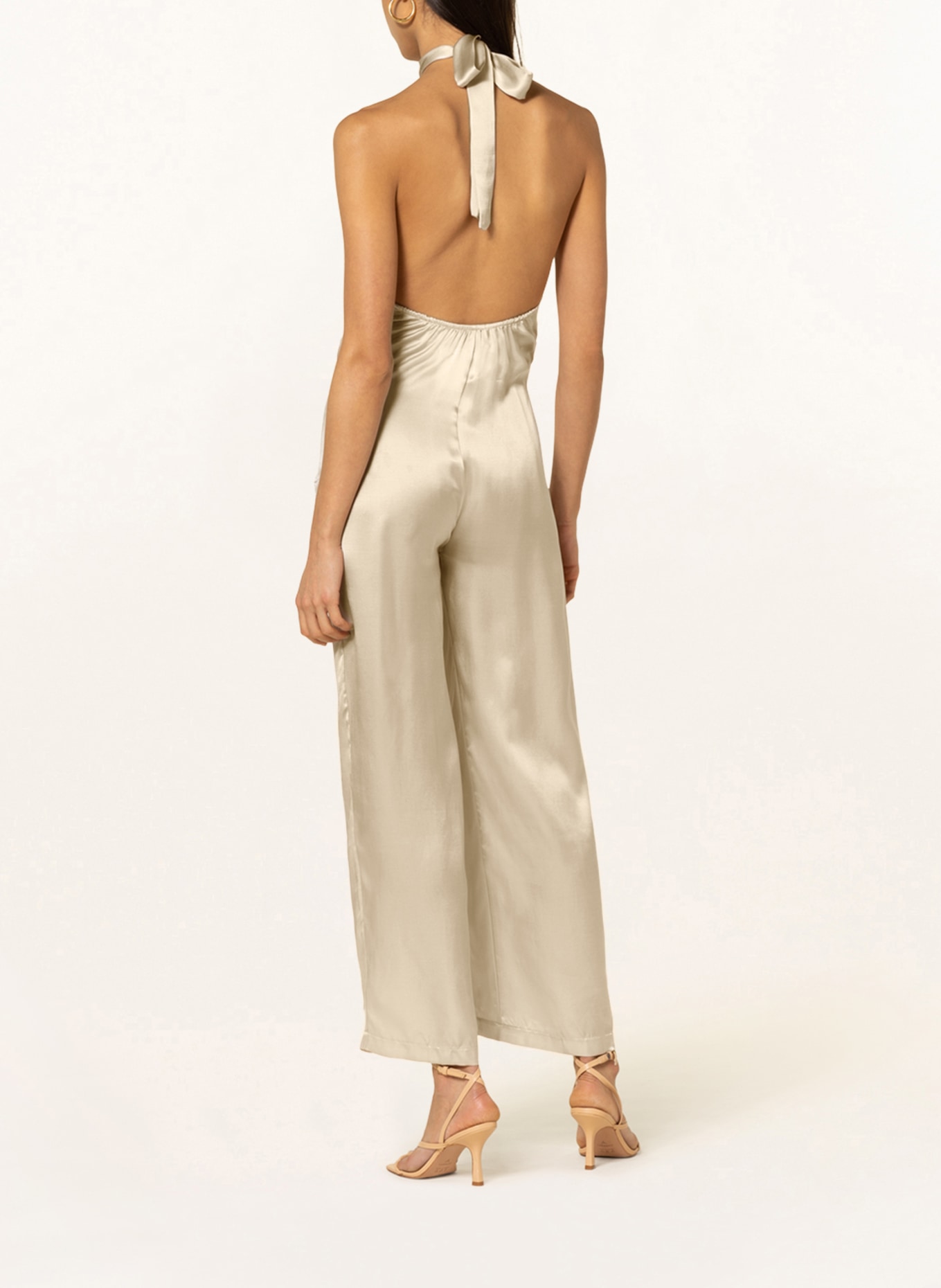 MIRYAM Jumpsuit with silk, Color: BEIGE (Image 3)