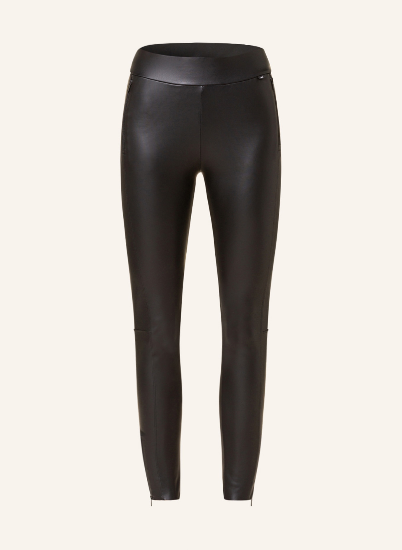 10DAYS 7/8 leggings in leather look, Color: BLACK (Image 1)