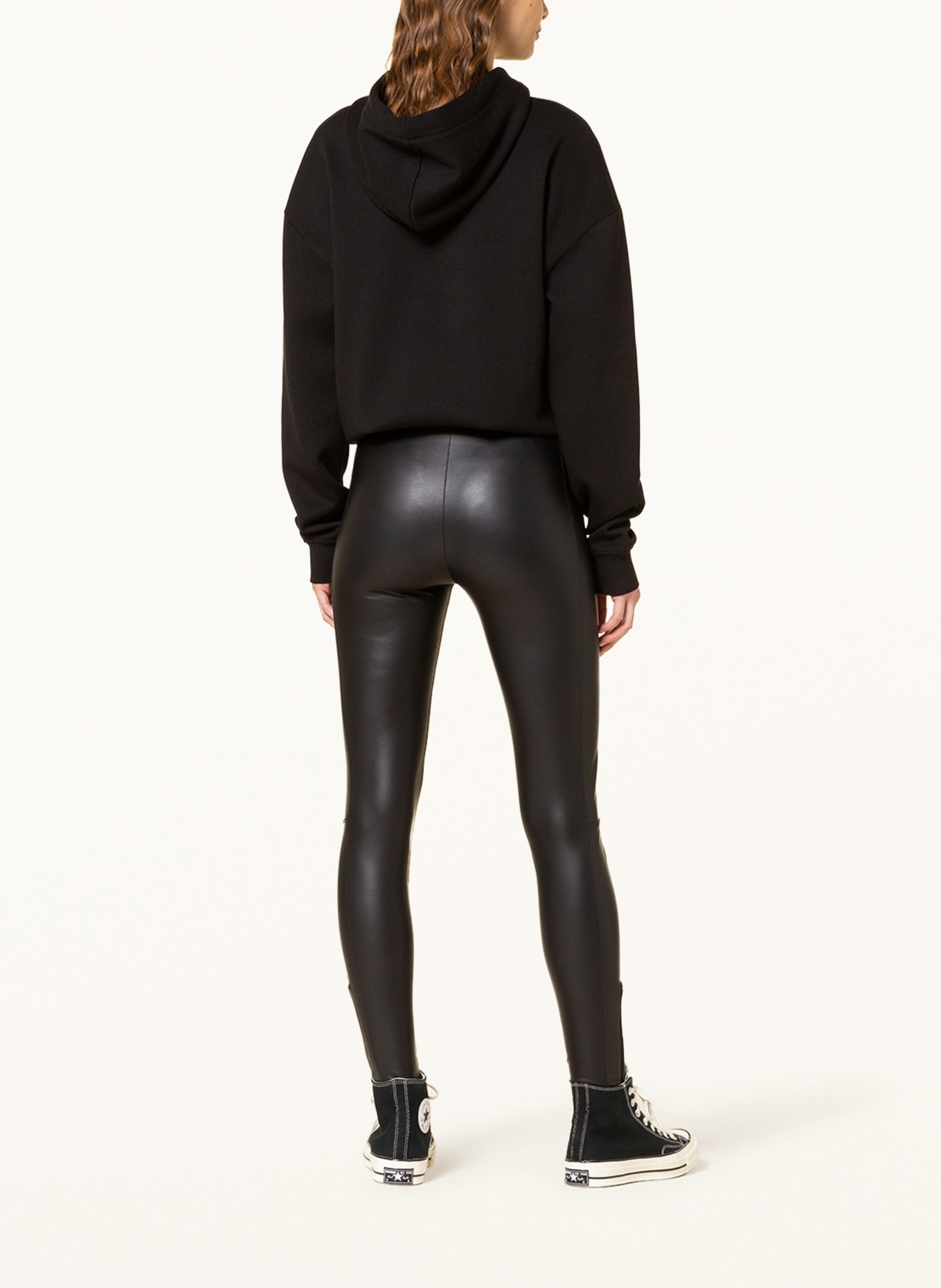 10DAYS 7/8 leggings in leather look, Color: BLACK (Image 3)