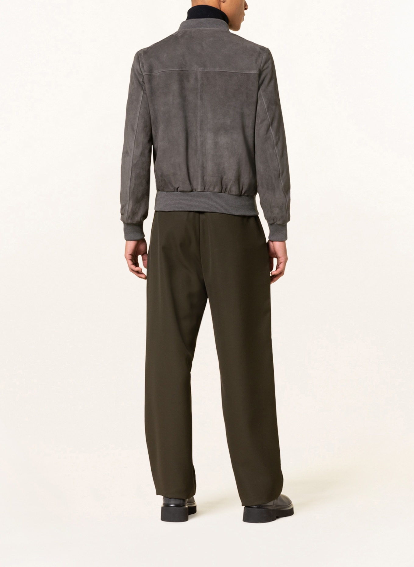 ARMA Kurtka skórzana DIDIER: CZIEMNOSZARY