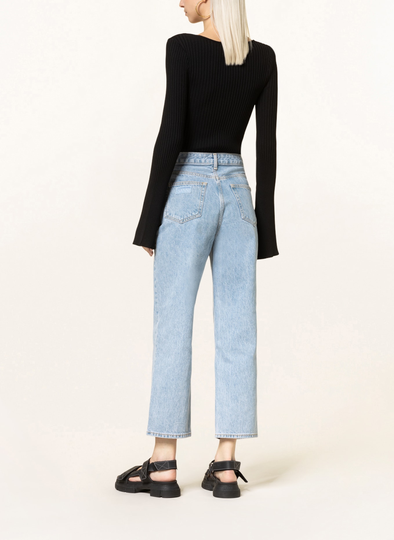GANNI Straight jeans MISY , Color: 564 LIGHT BLUE STONE (Image 3)