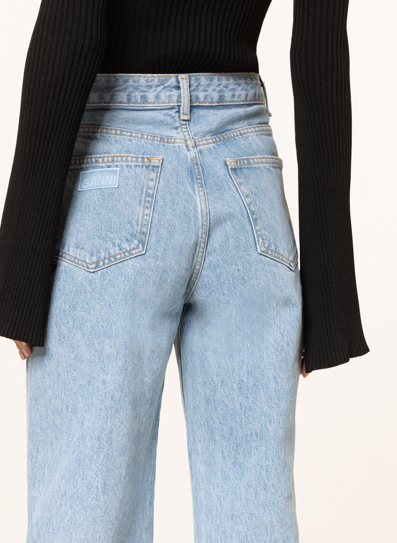 GANNI Straight jeans MISY , Color: 564 LIGHT BLUE STONE (Image 5)