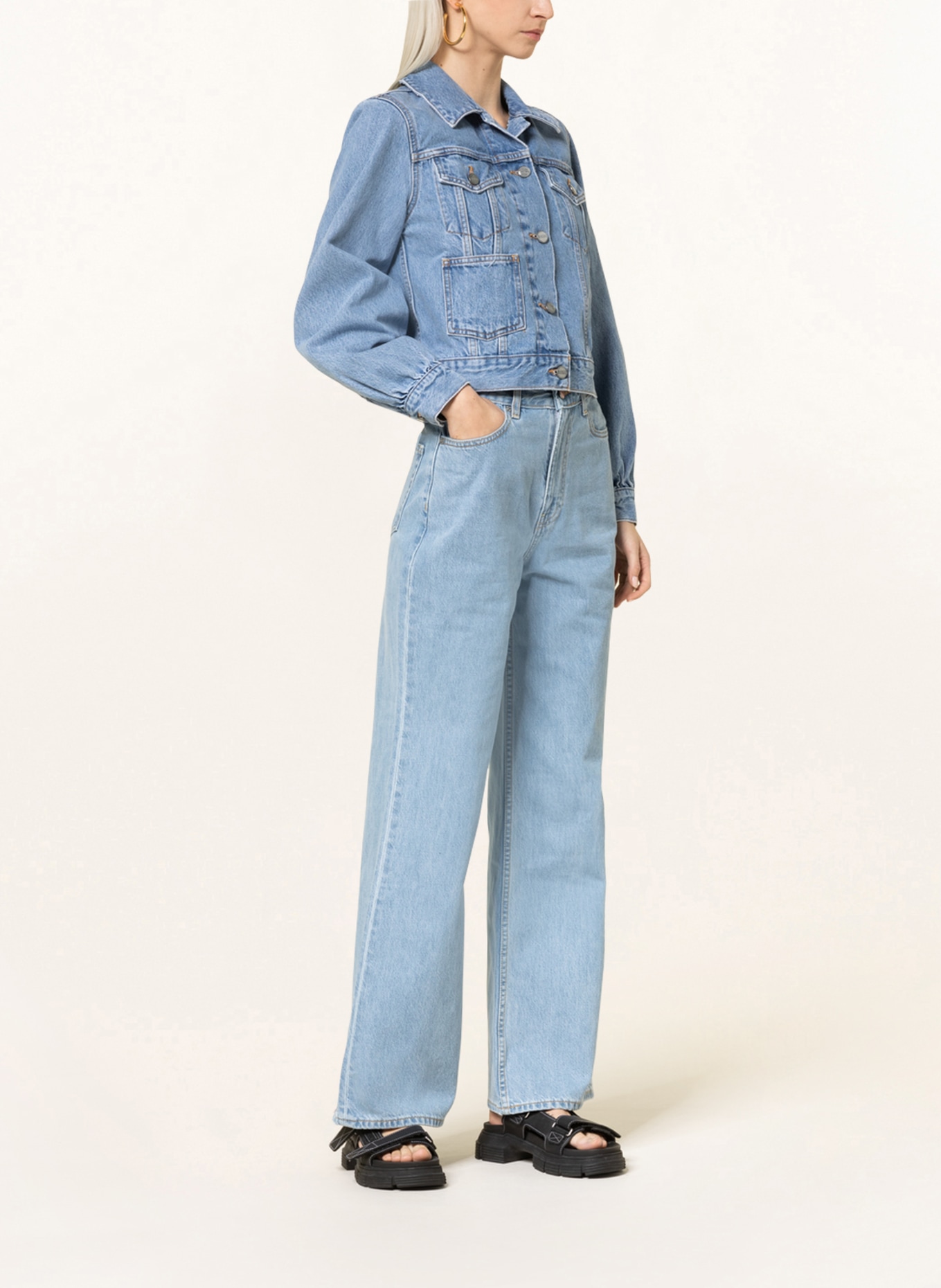 GANNI Straight Jeans MAGNY , Farbe: 564 LIGHT BLUE STONE (Bild 2)