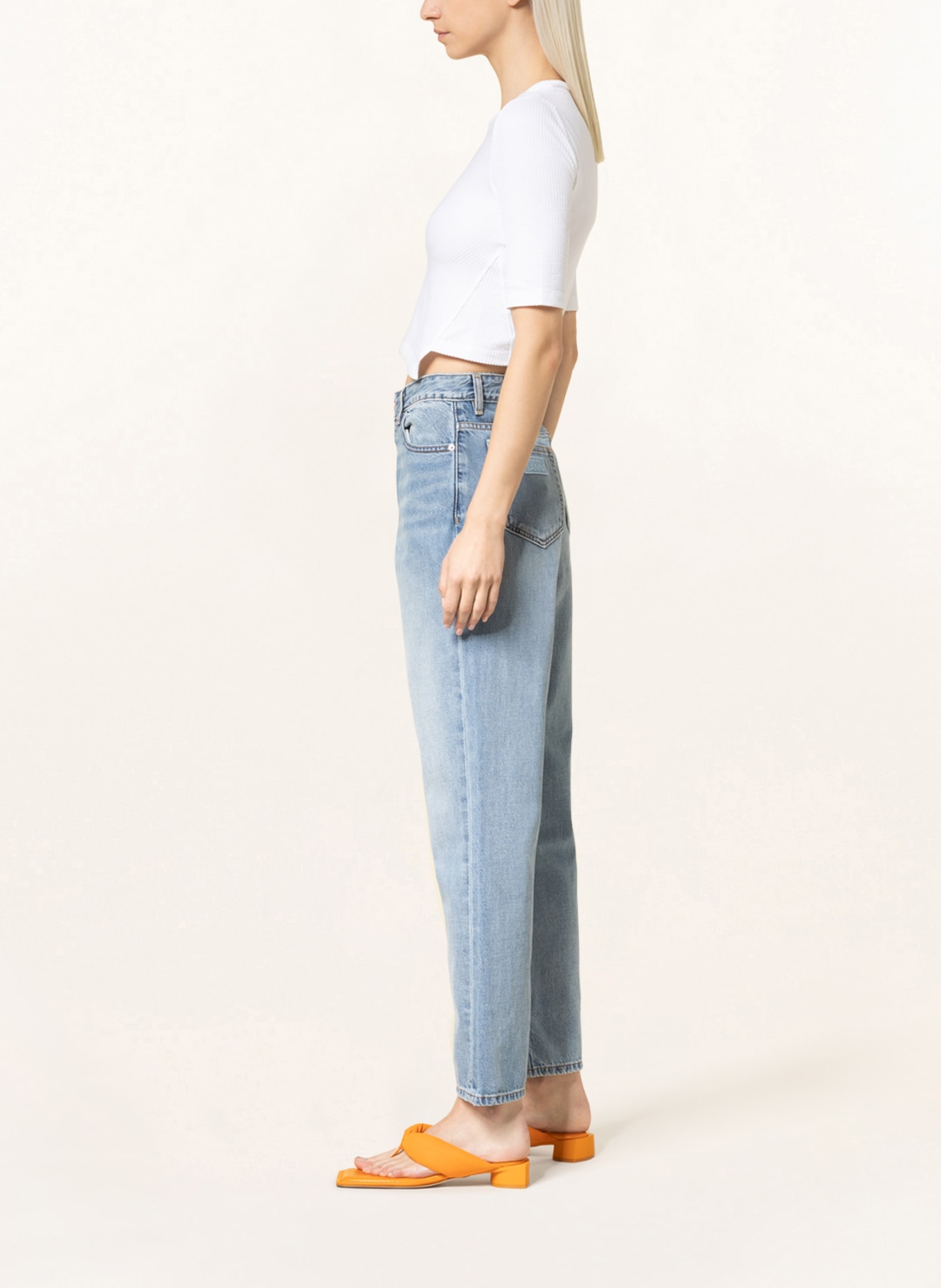 GANNI Straight jeans FIGNI , Color: 565 LIGHT BLUE VINTAGE (Image 4)