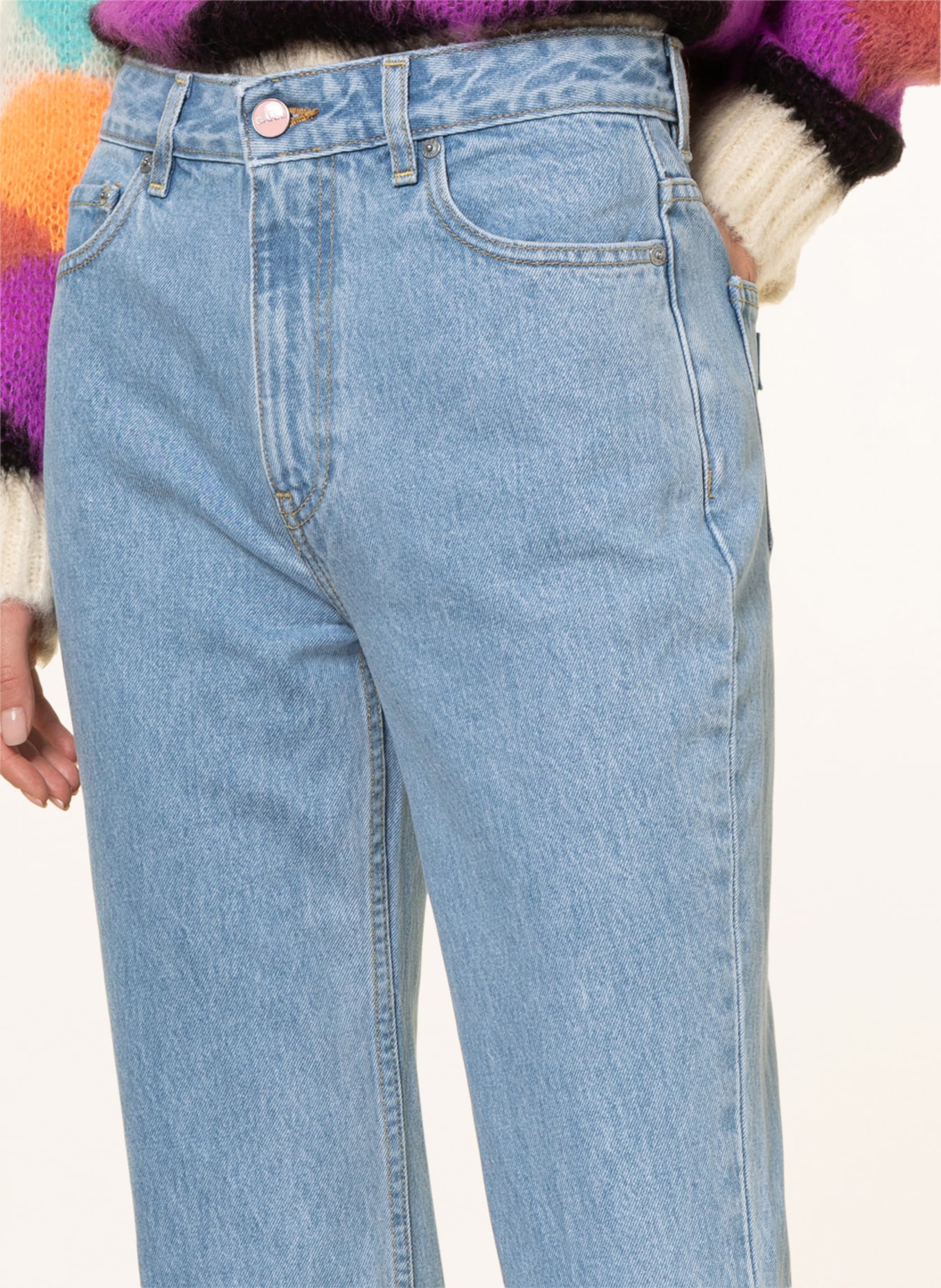 GANNI Flared Jeans , Farbe: 564 
LIGHT BLUE STONE (Bild 5)