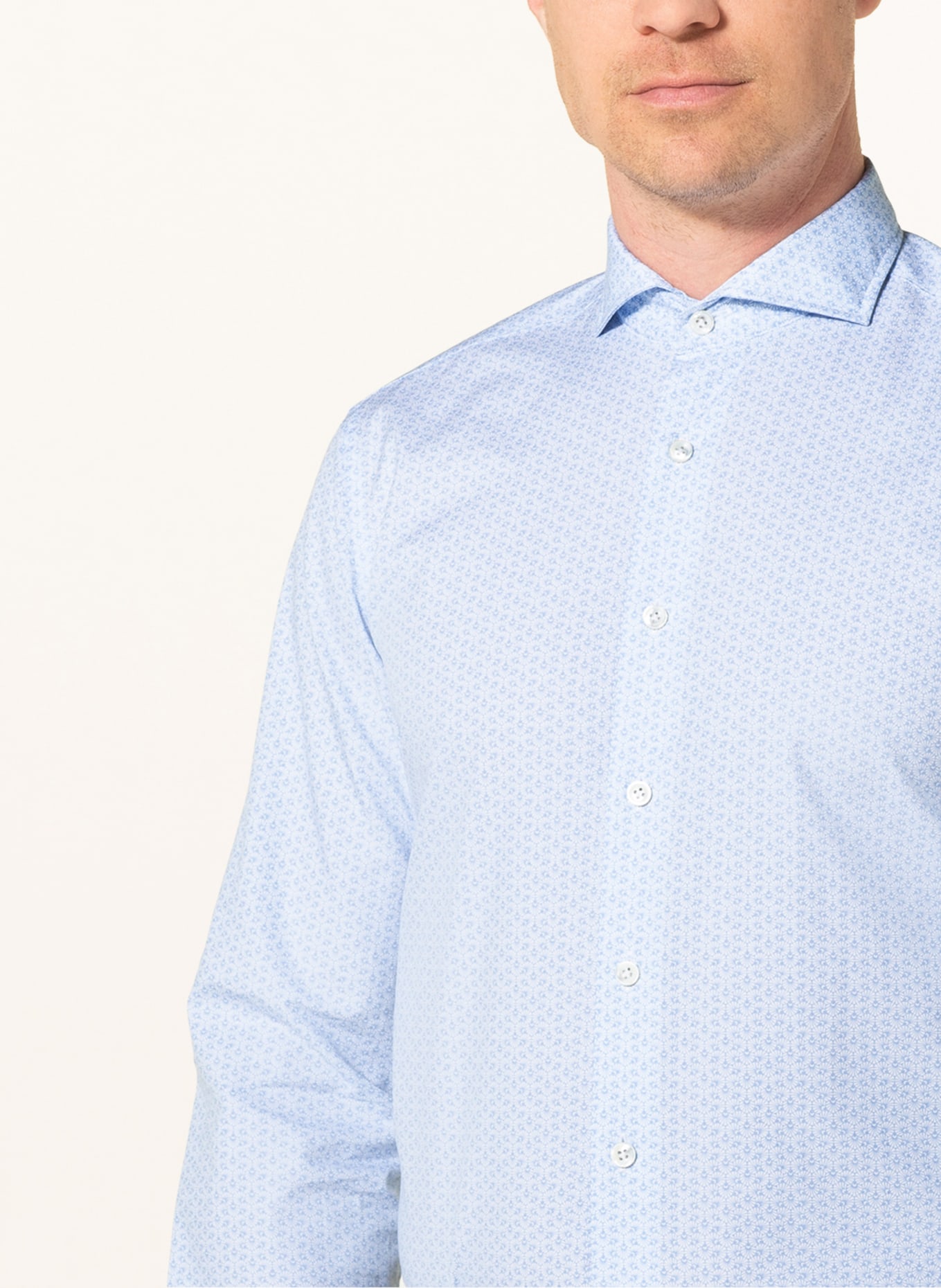 OLYMP SIGNATURE Hemd tailored fit, Farbe: WEISS/ HELLBLAU (Bild 4)