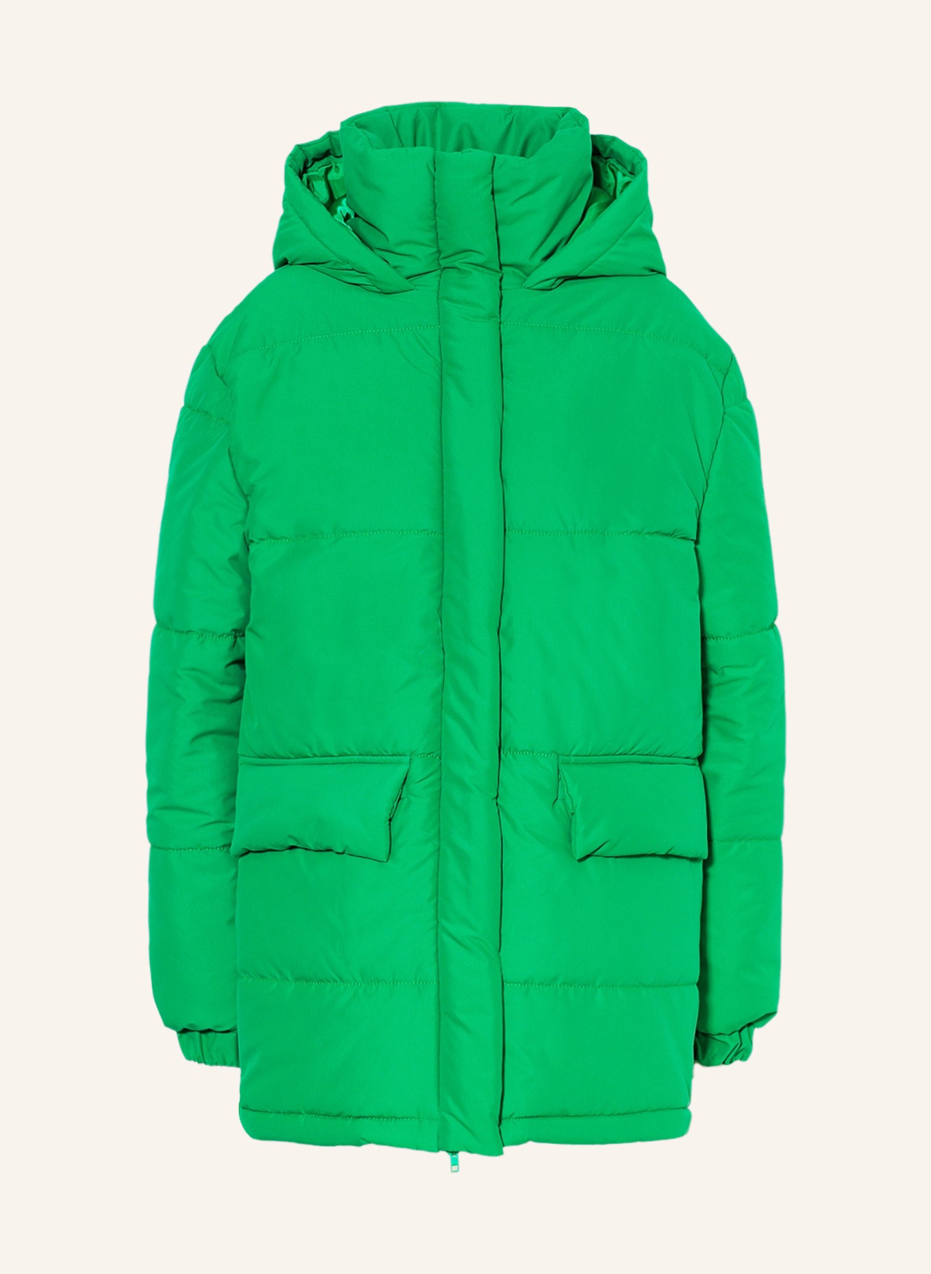 KARO KAUER Oversized quilted jacket, Color: GREEN (Image 1)