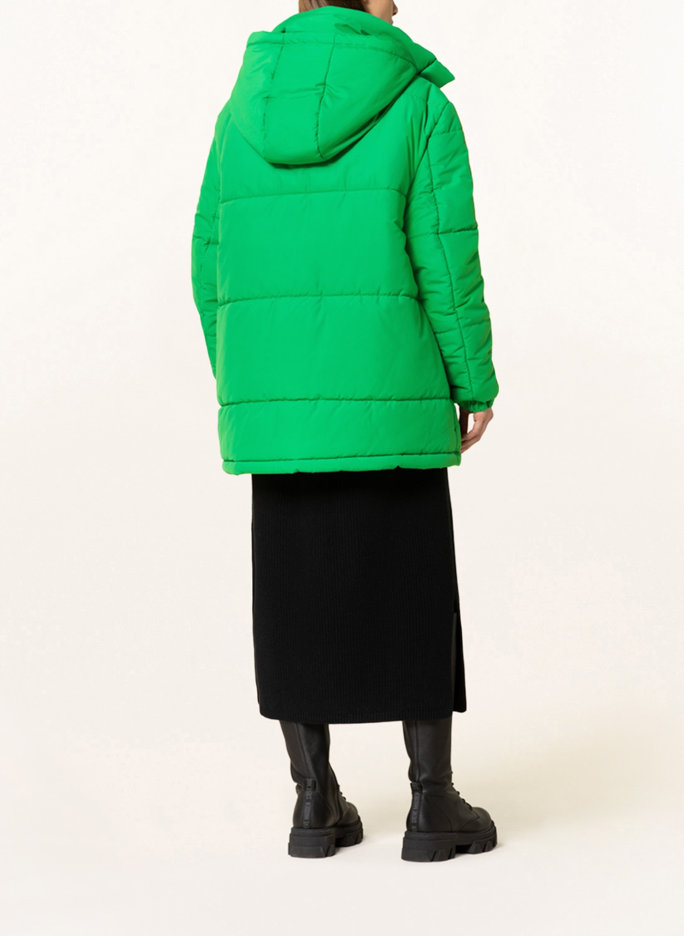 KARO KAUER Oversized quilted jacket, Color: GREEN (Image 3)